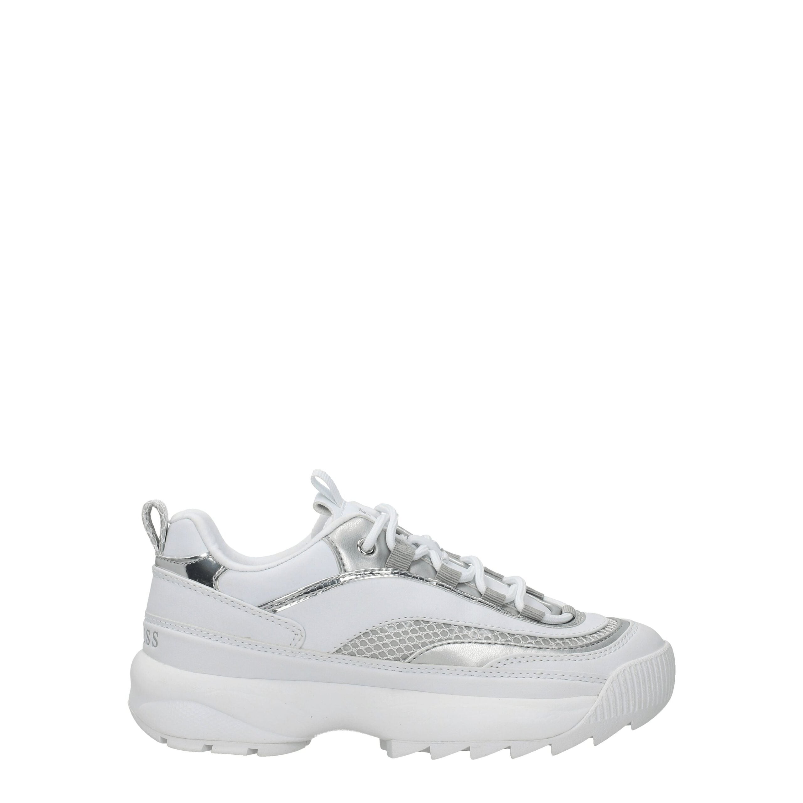 White Polyethylene Chunky Sneakers - ventzia