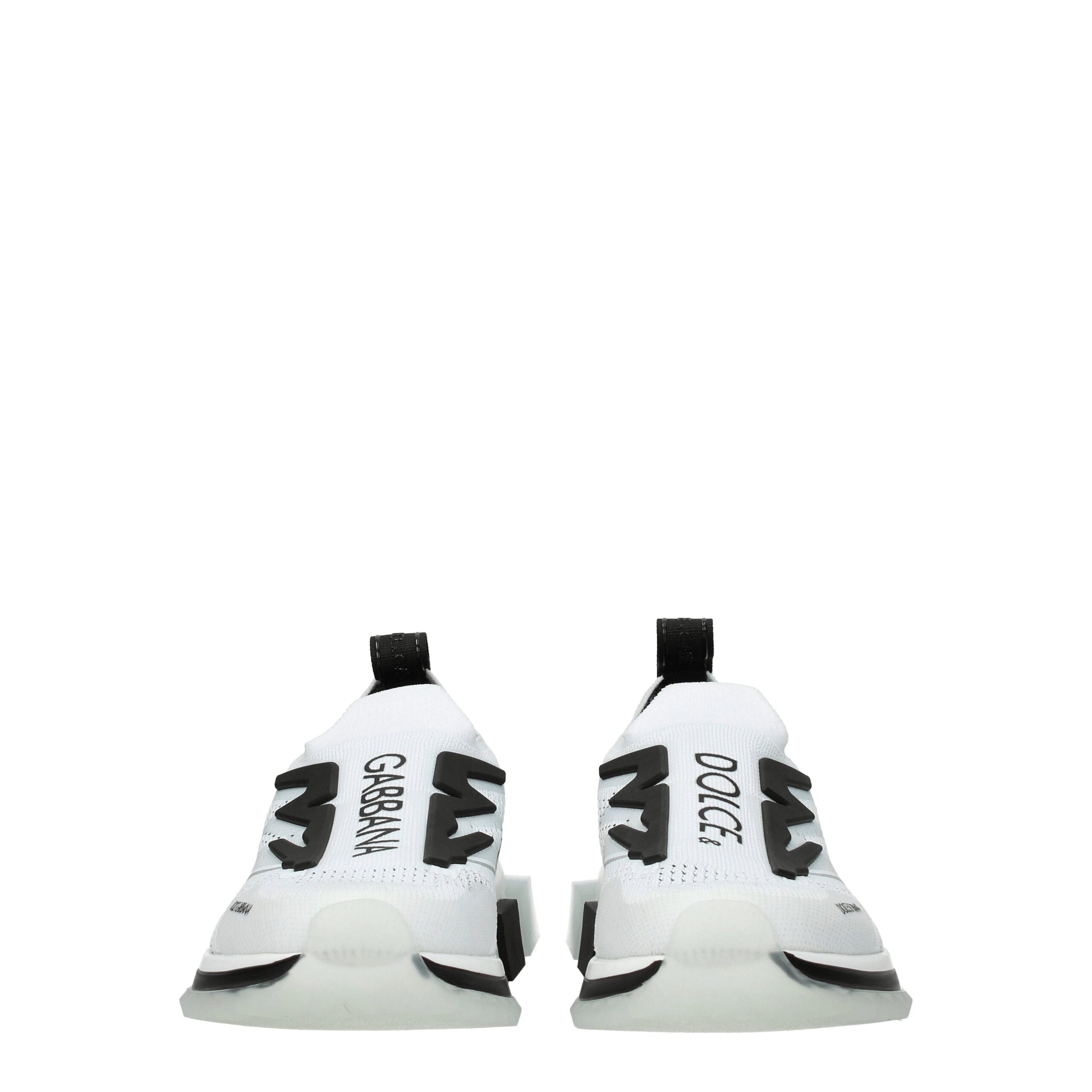 White Fabric Athletic Sneakers - ventzia