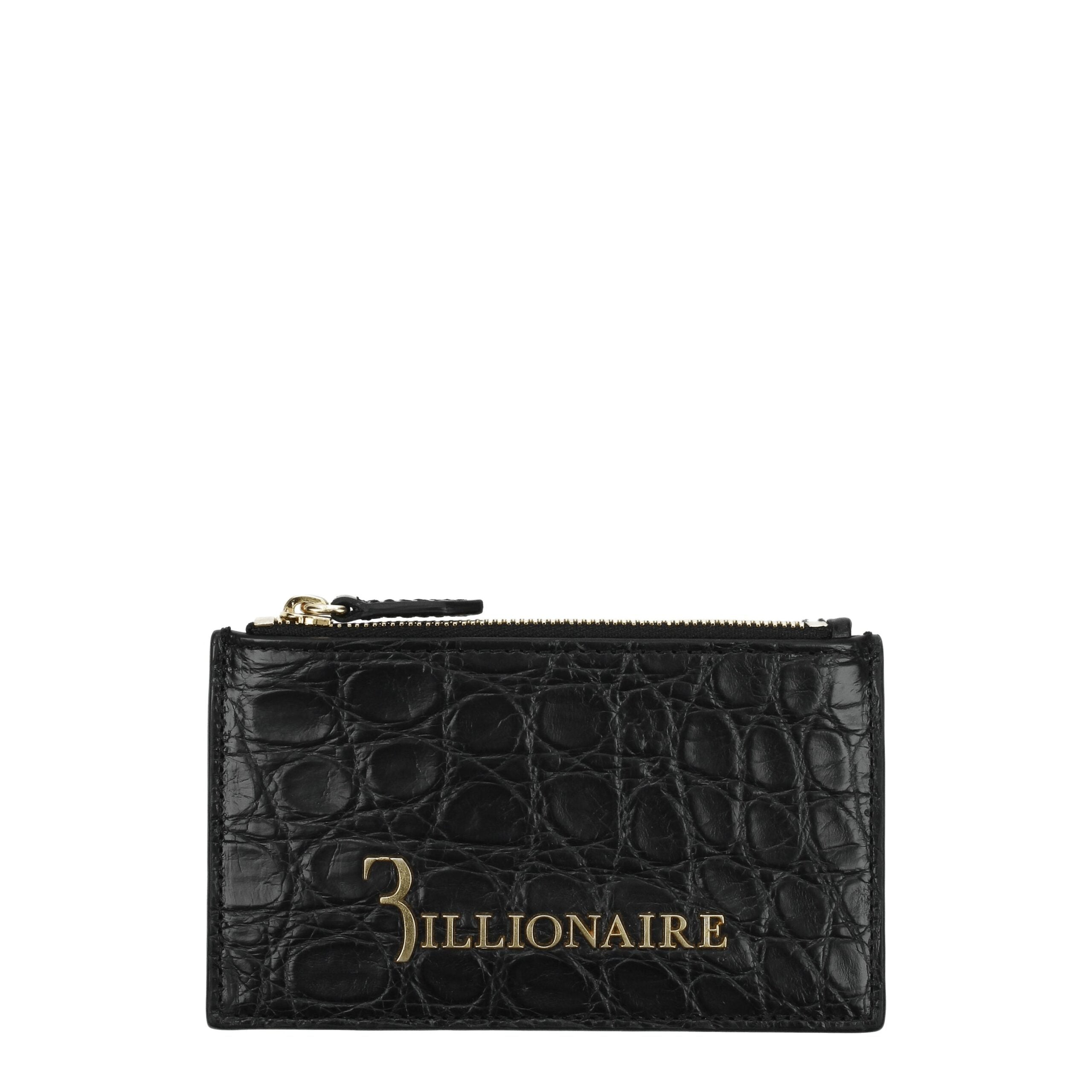 Black Crocodile Cardholders - ventzia