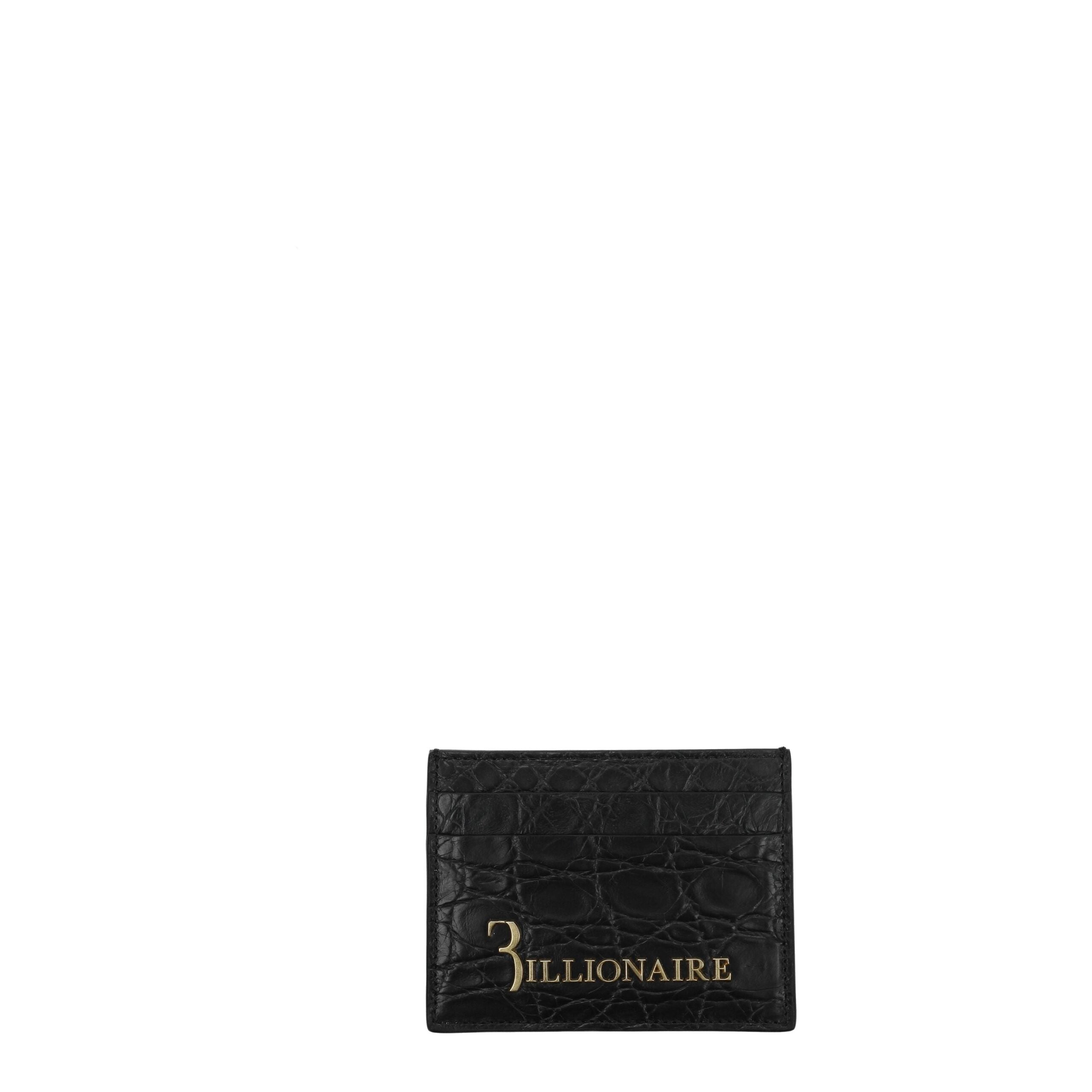 Black Crocodile Cardholders - ventzia