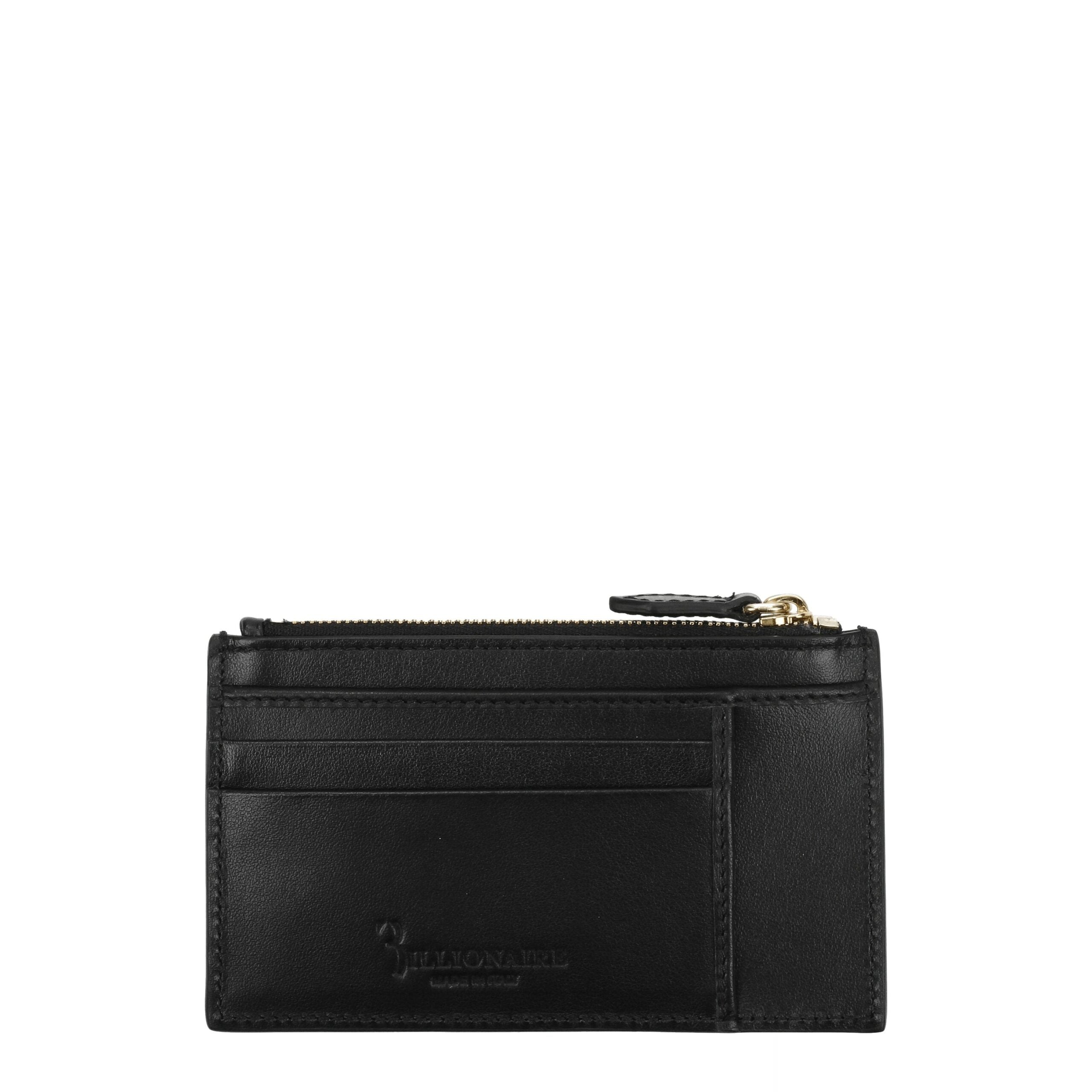 Black Crocodile Cardholders - ventzia