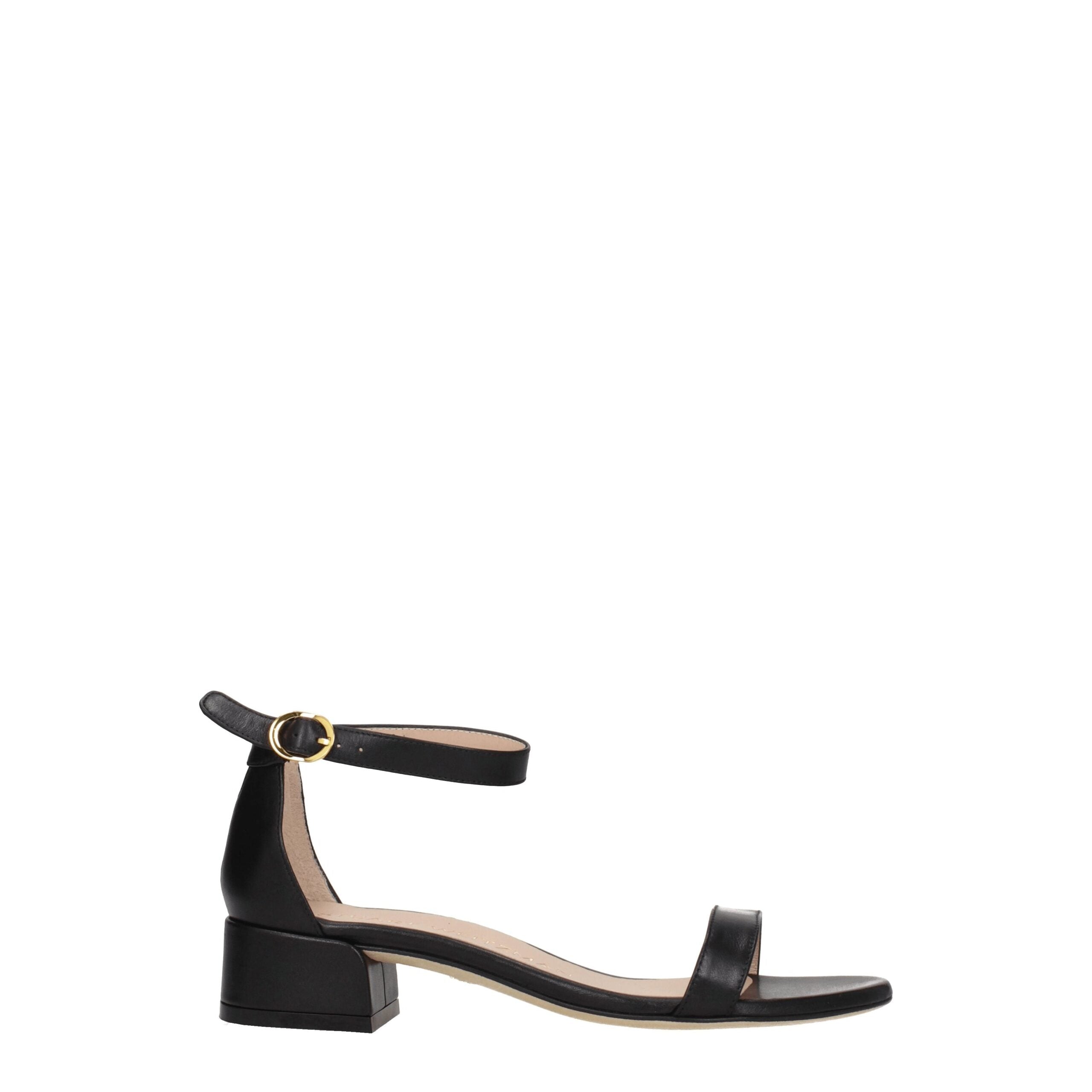 Black Leather Sandals