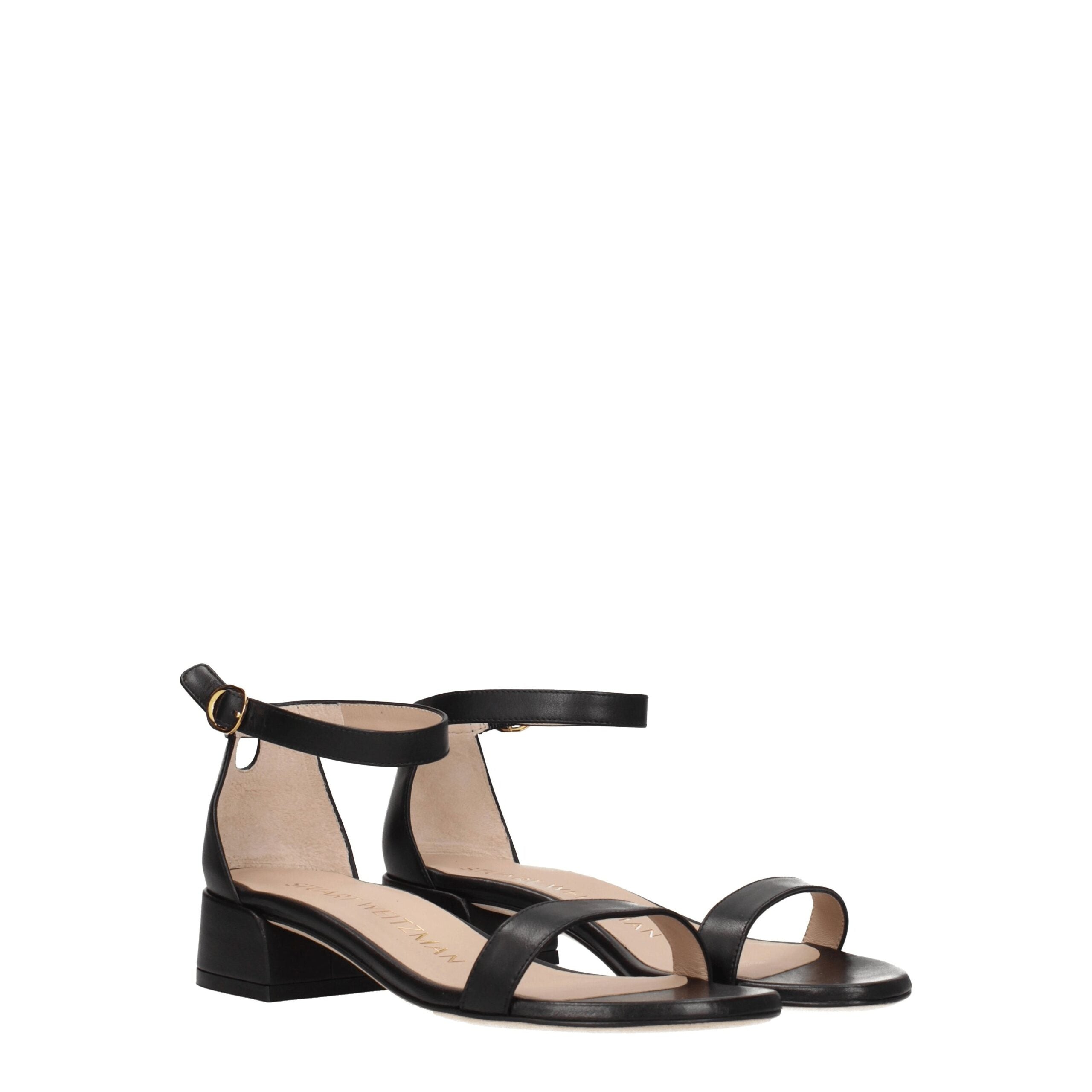 Black Leather Sandals