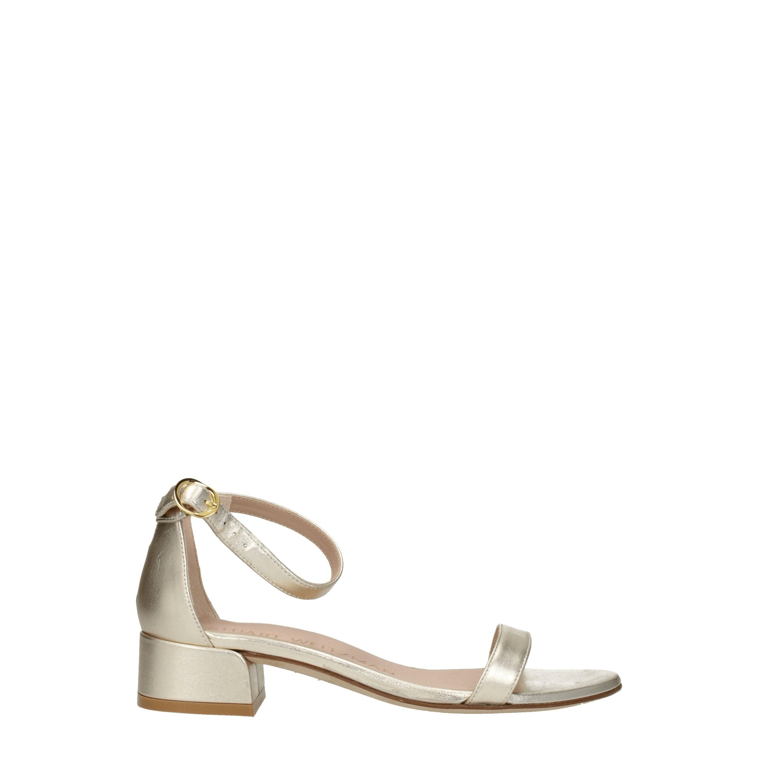 Gold Leather Sandals