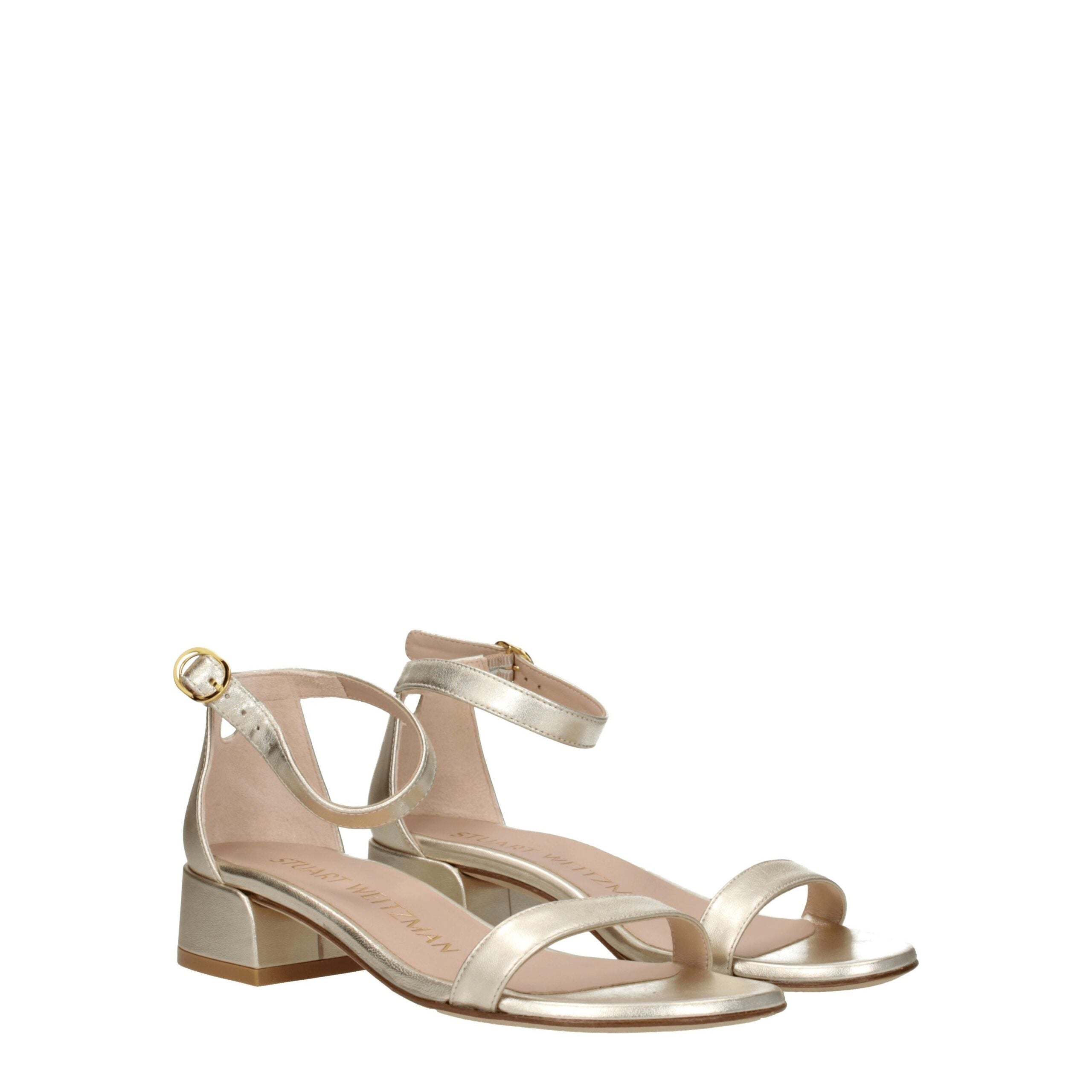 Gold Leather Sandals