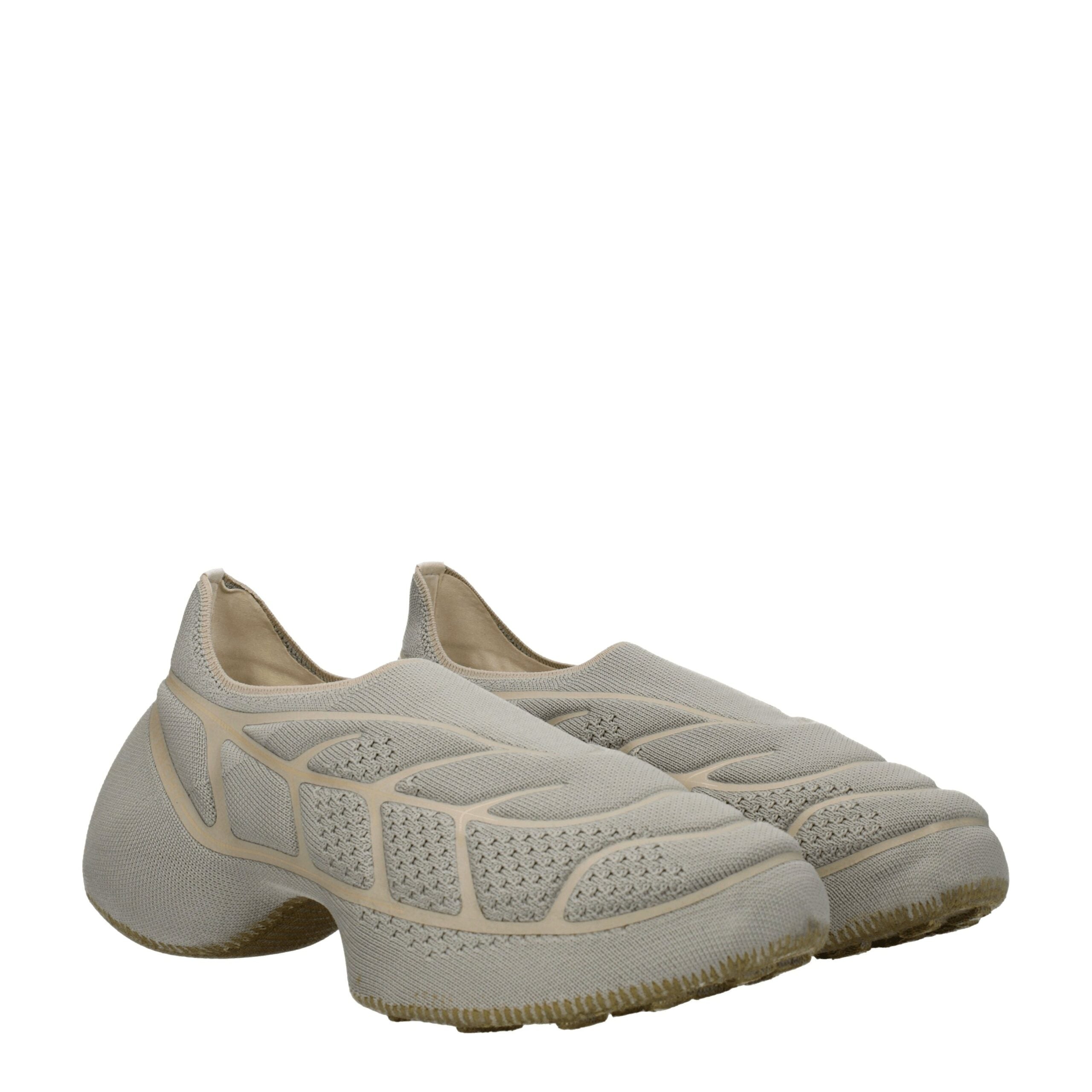 Gray Fabric Athletic Sneakers