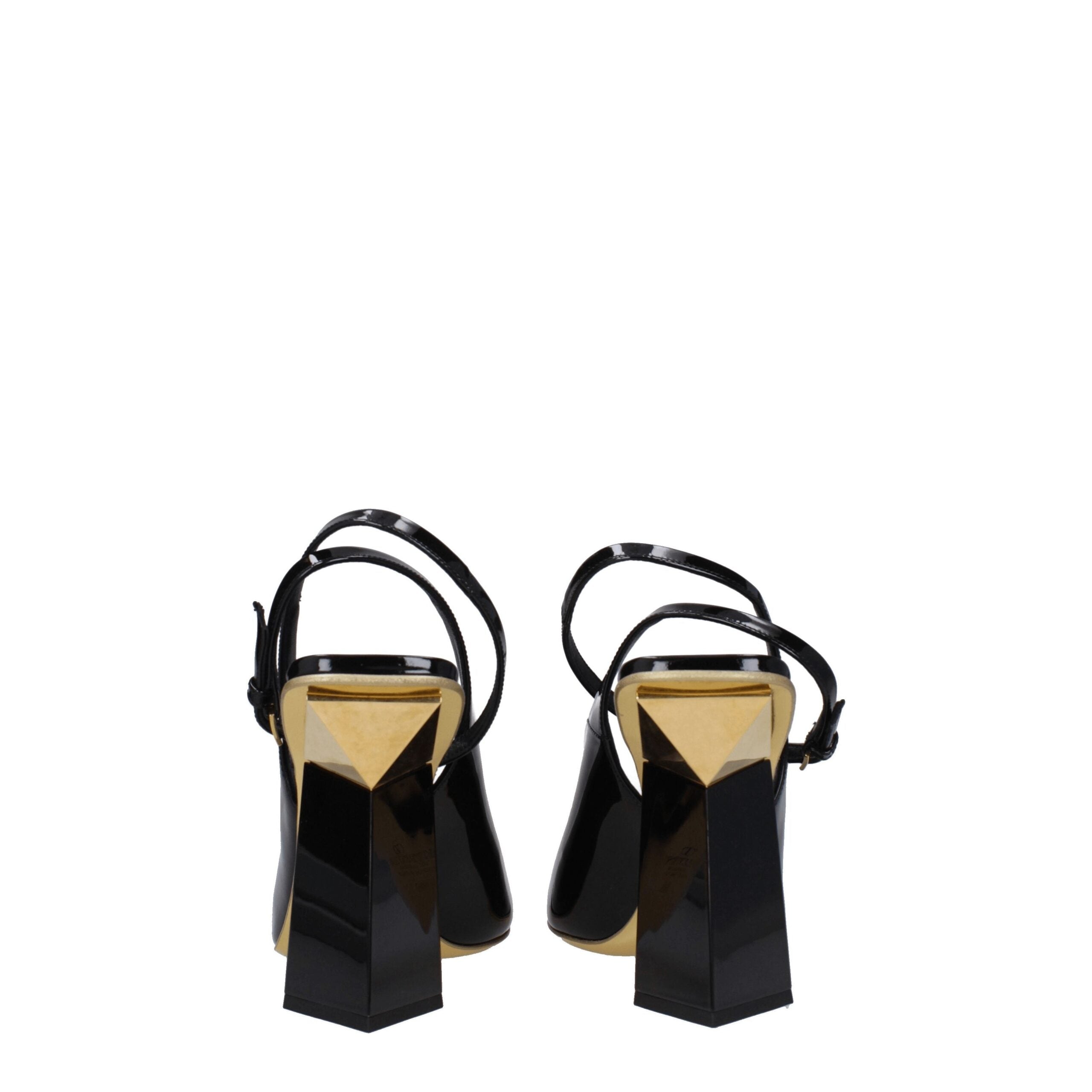 Black Leather Sandals - ventzia