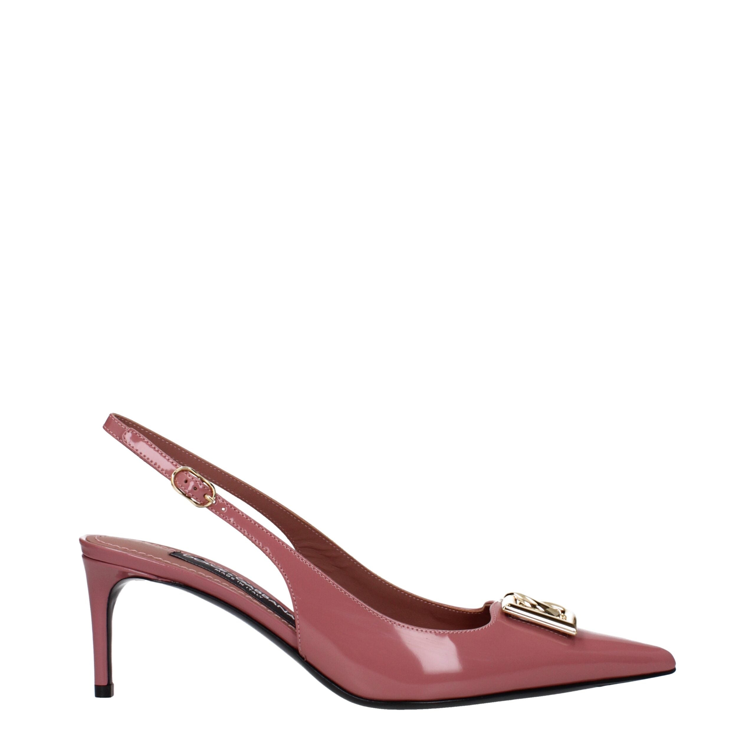Pink Leather High Heel Pumps - ventzia