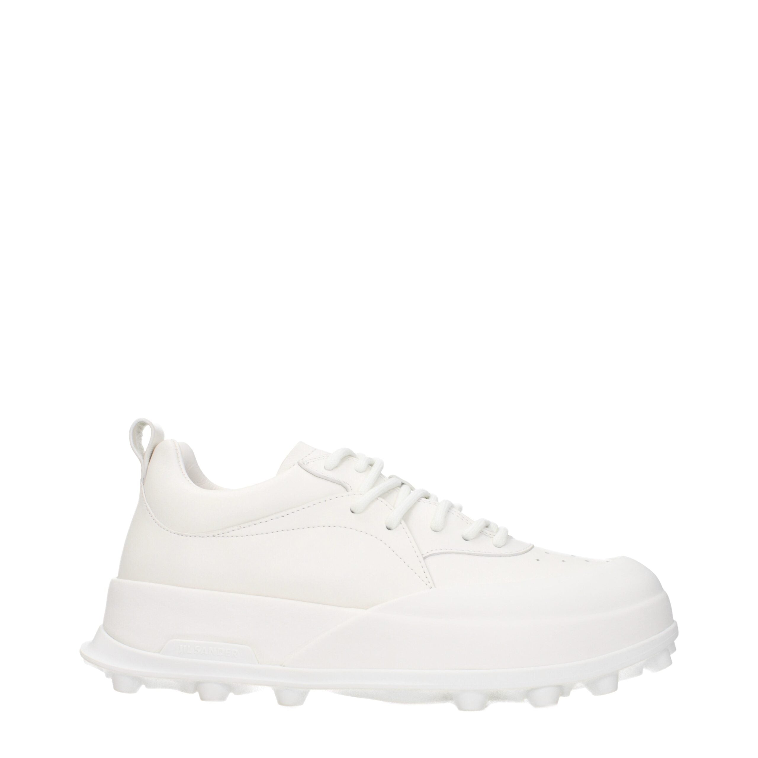 White Leather Sneakers - ventzia