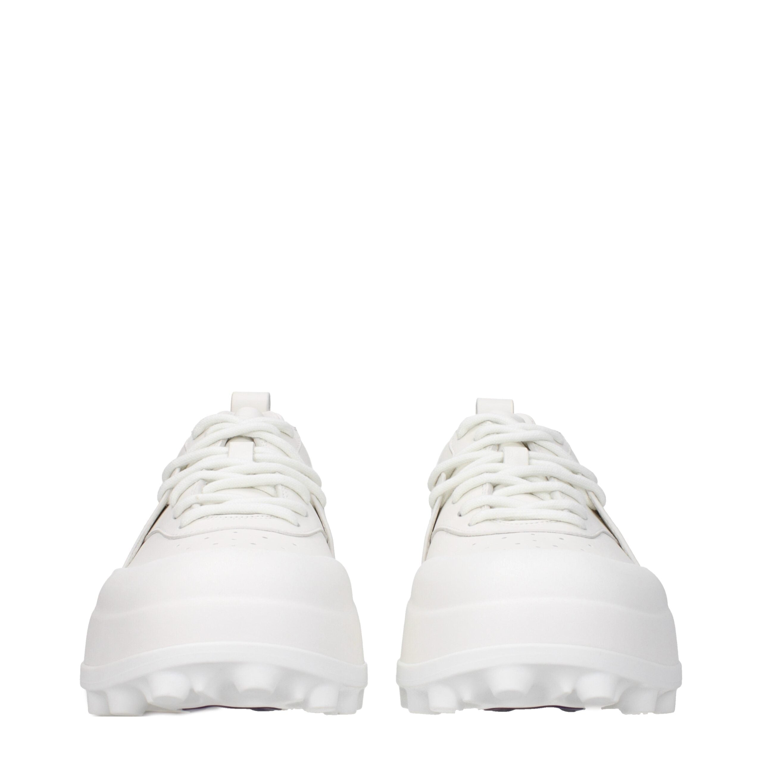 White Leather Sneakers - ventzia
