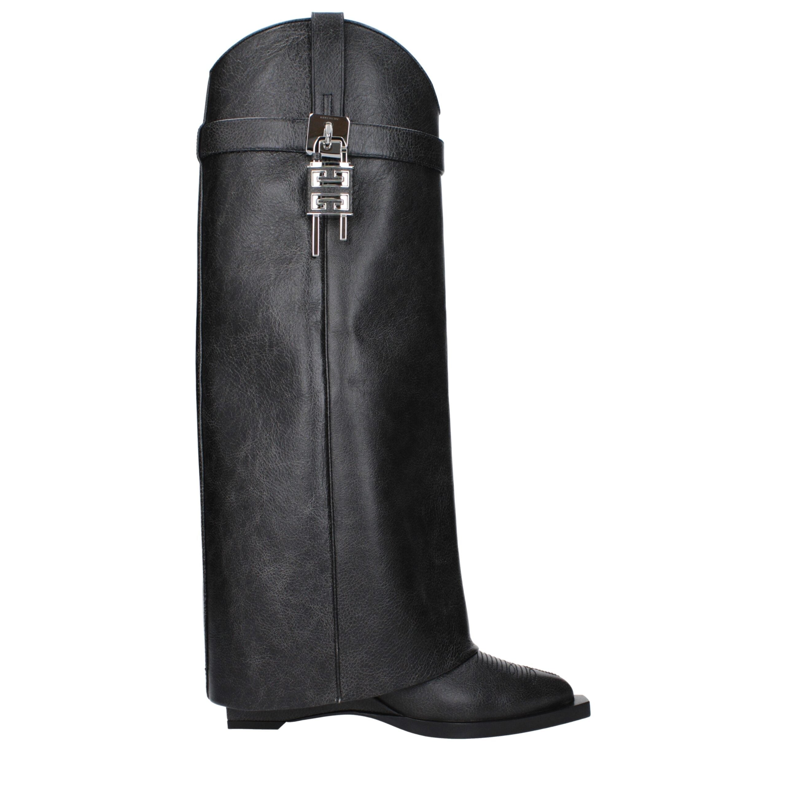 Black Leather Boots