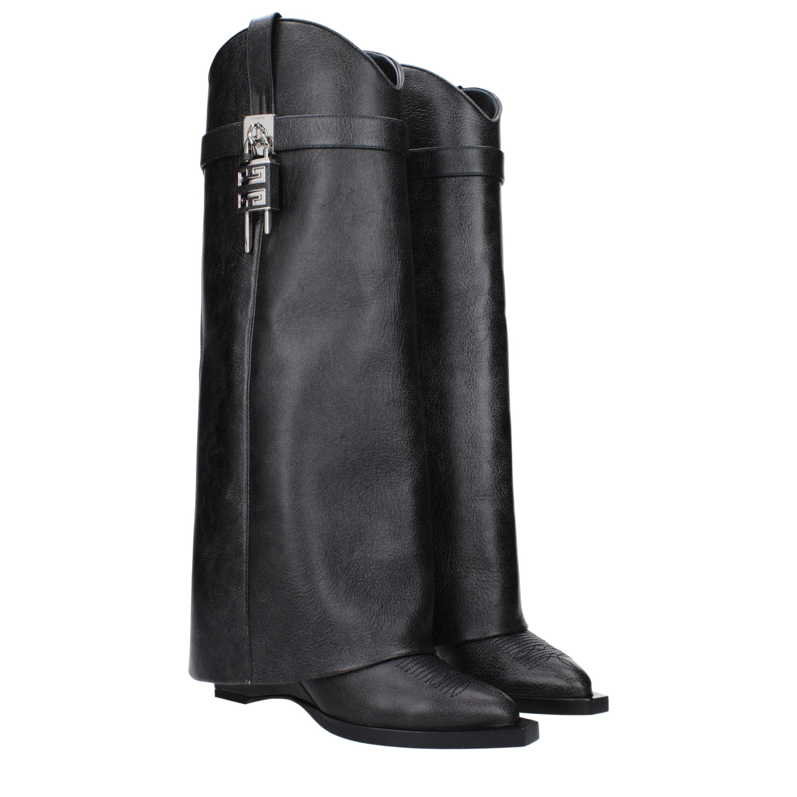 Black Leather Boots
