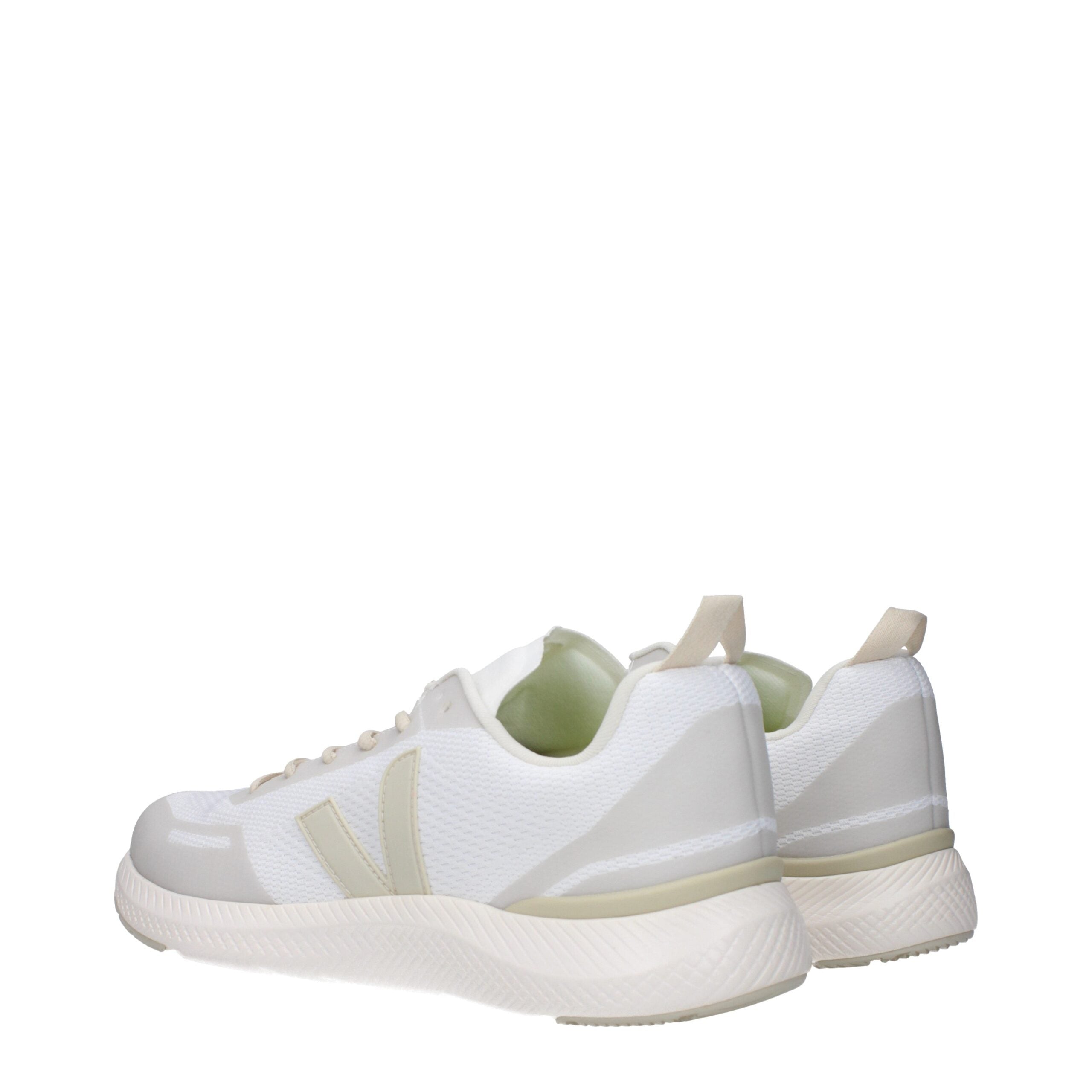 White Fabric Athletic Sneakers - ventzia
