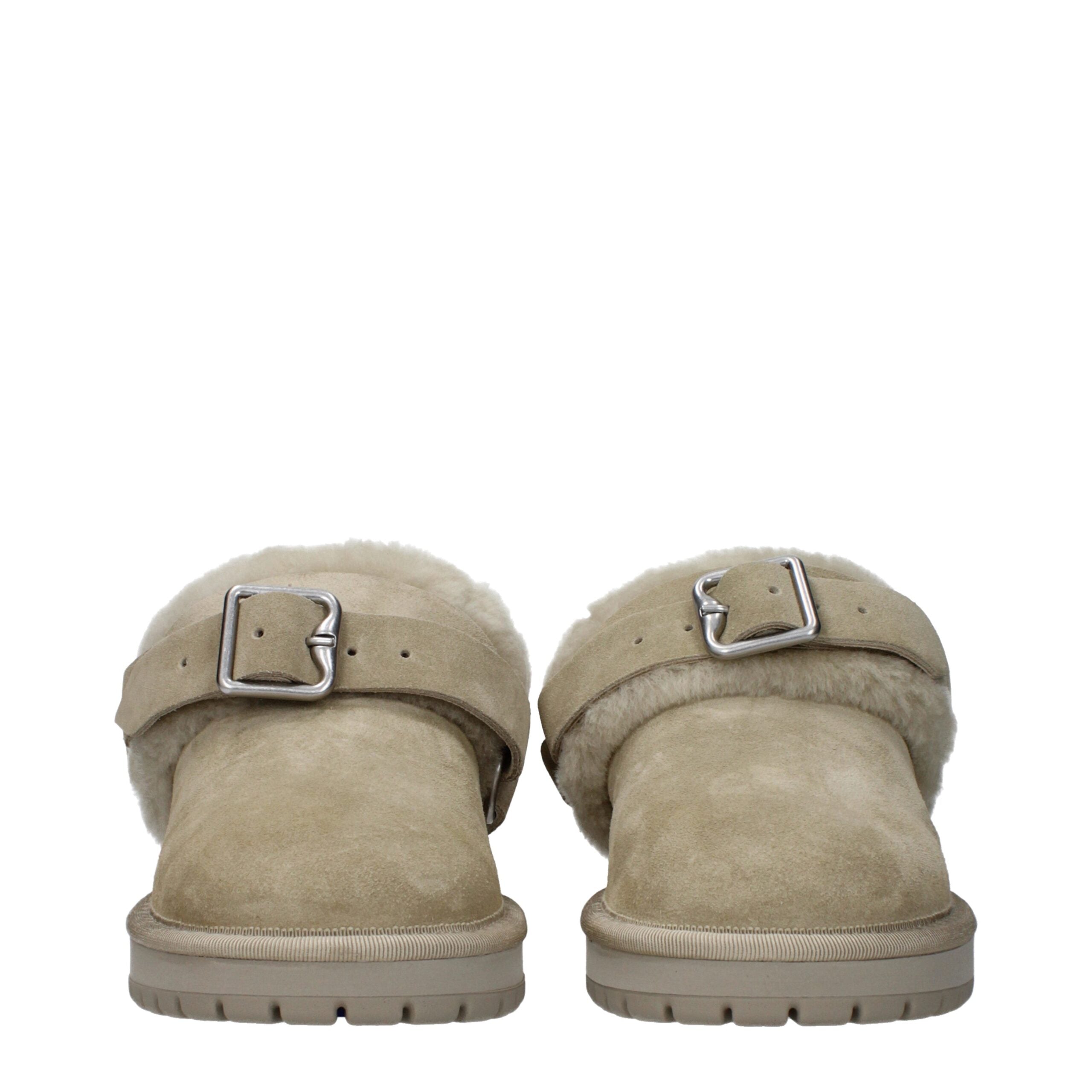 Green Leather Slippers - ventzia
