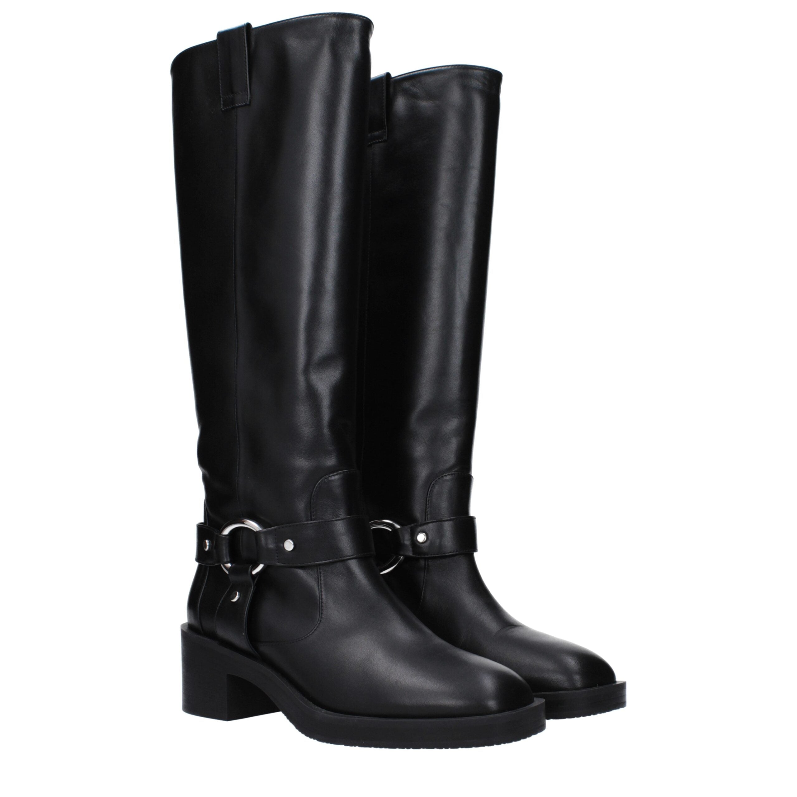 Black Leather Boots