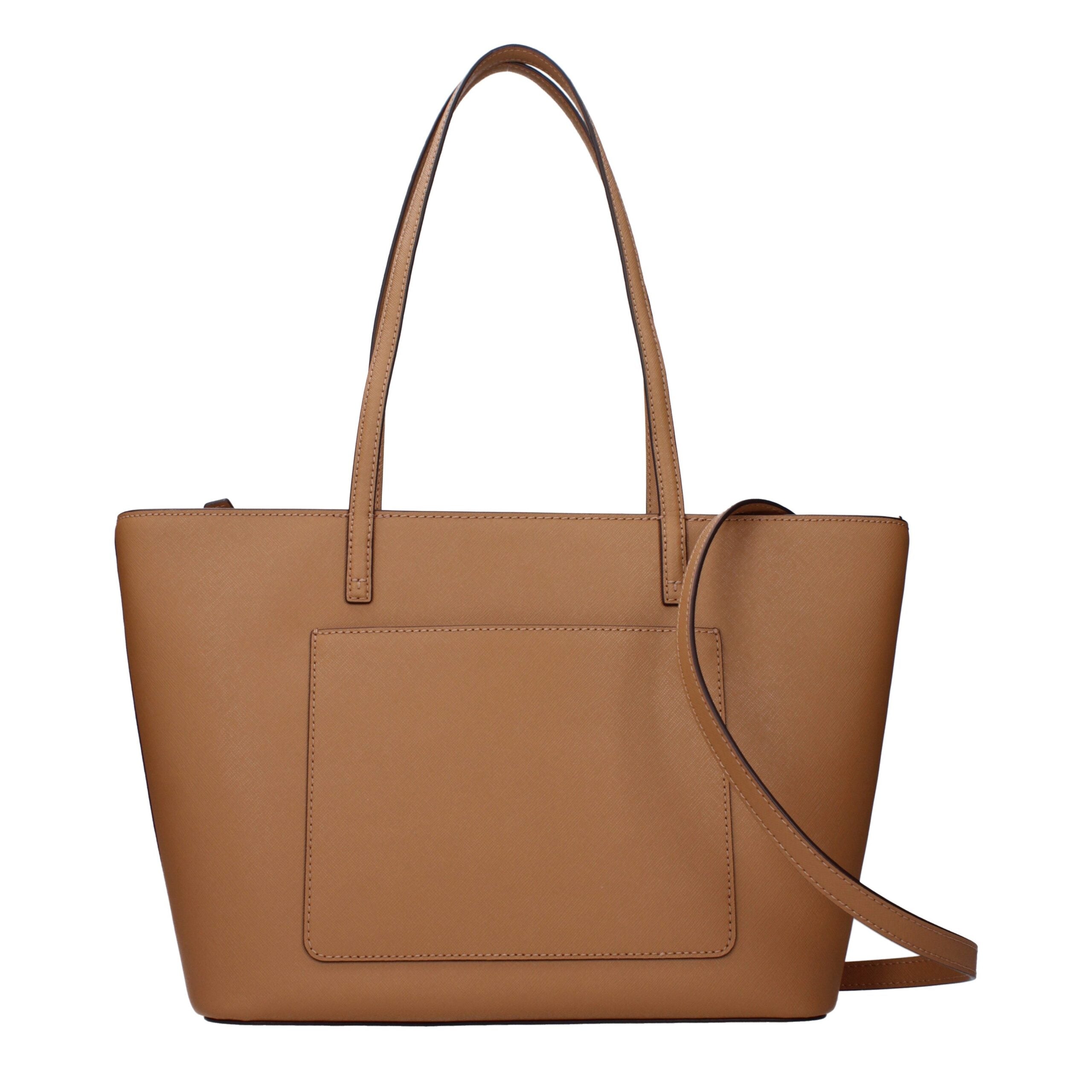 Brown Leather Shoulder Bag - ventzia