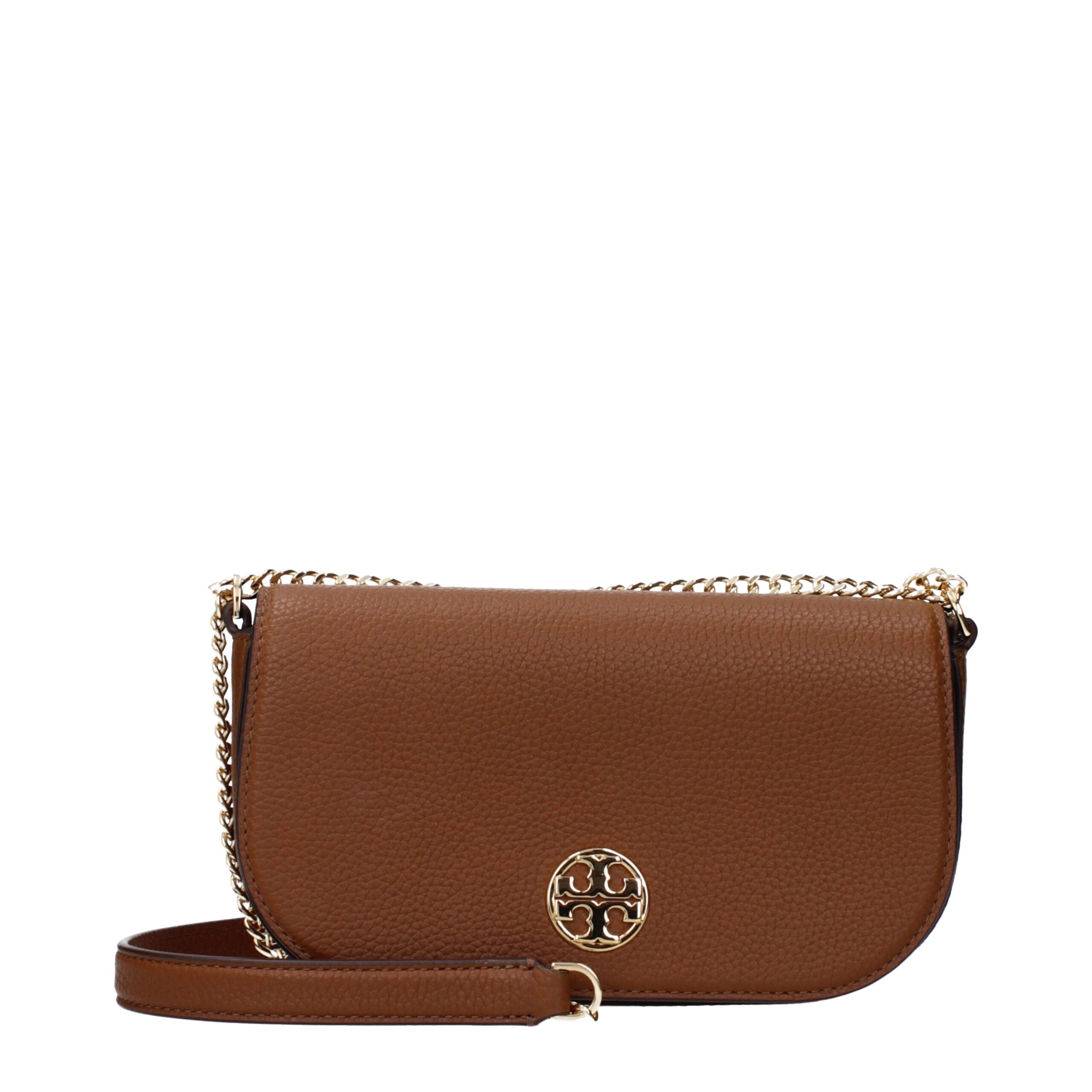 Brown Leather Crossbody Bag - ventzia
