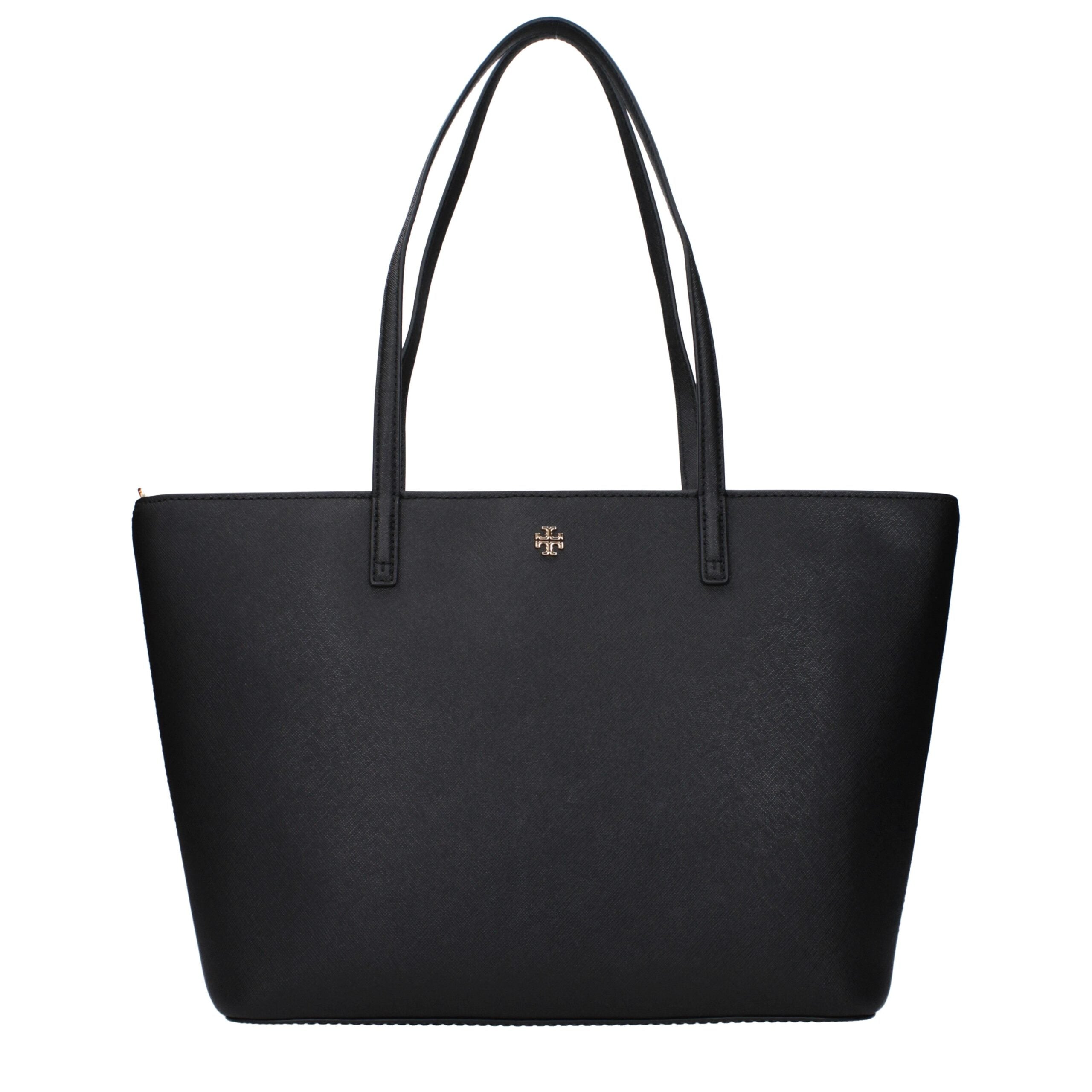 Black Leather Shoulder Bag - ventzia