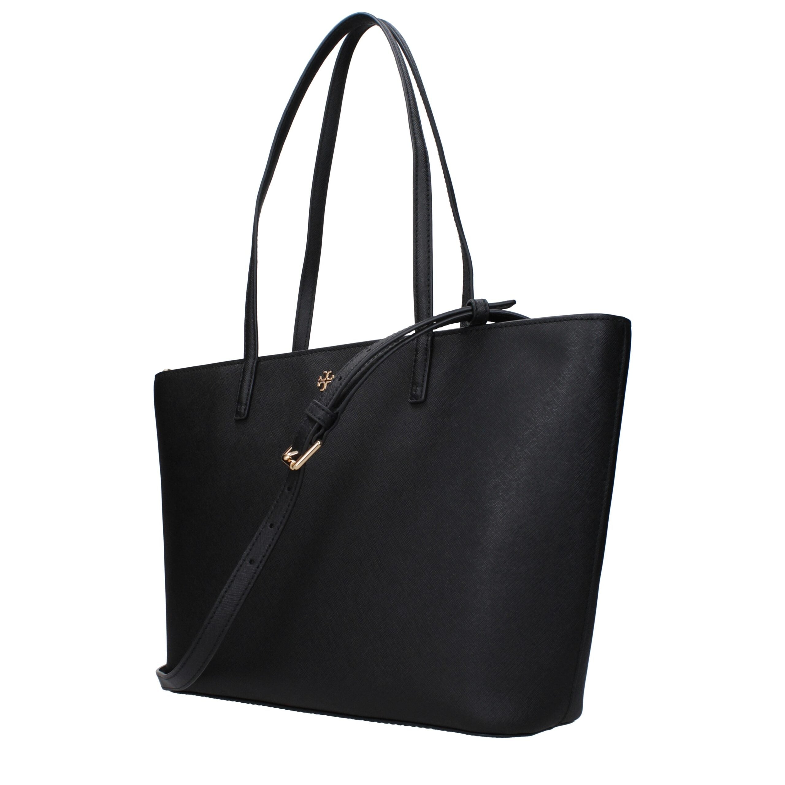 Black Leather Shoulder Bag - ventzia