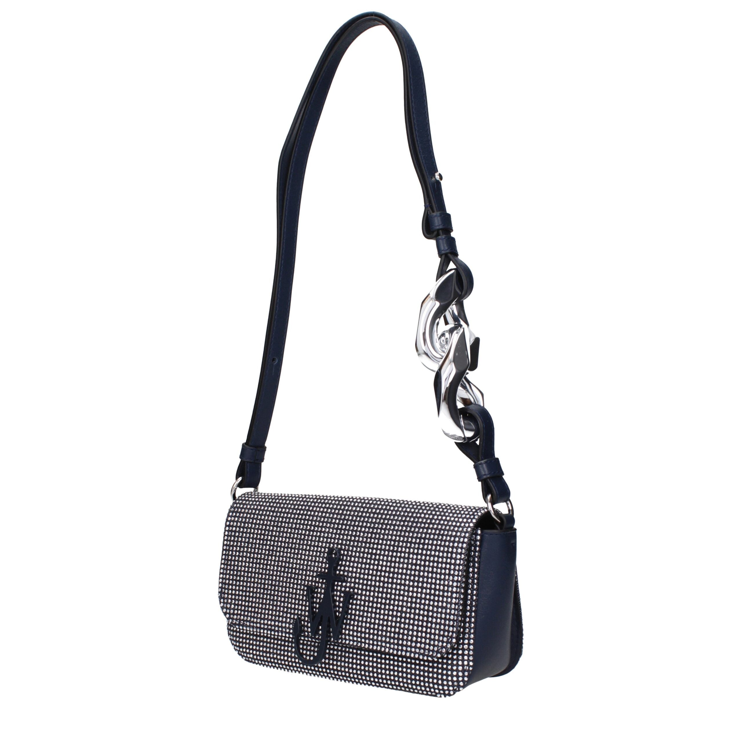 Blue Fabric Shoulder Bag - ventzia
