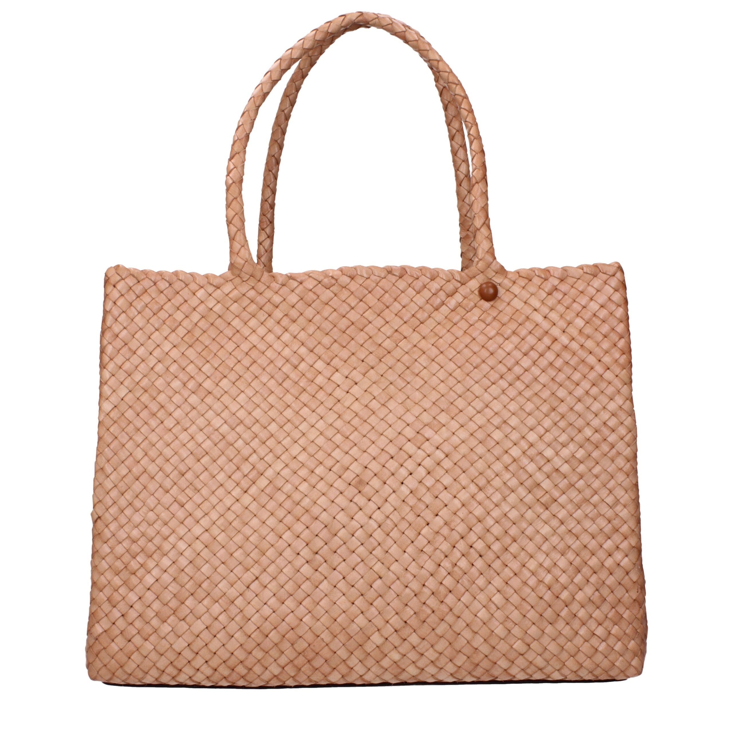 Pink Leather Shoulder Bag - ventzia