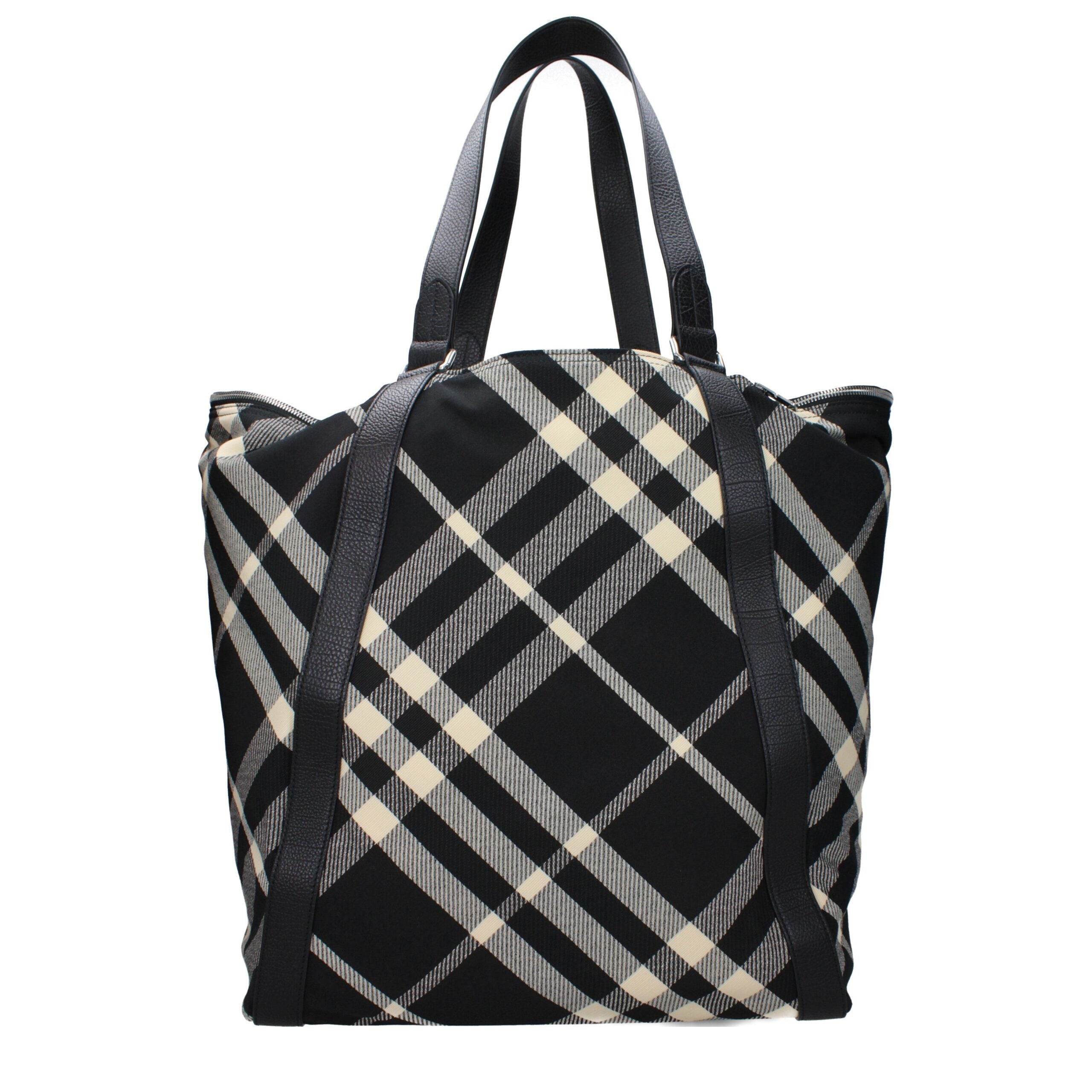 Black Fabric Shoulder Bags