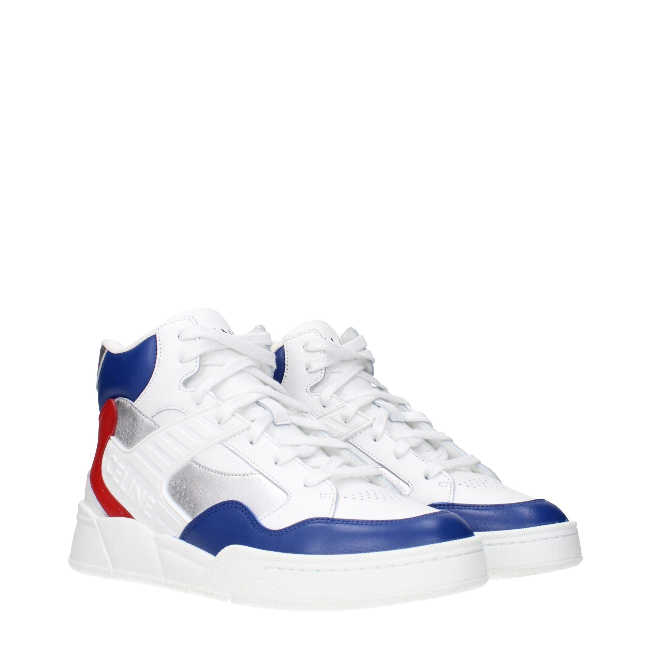 White Leather Athletic Sneakers