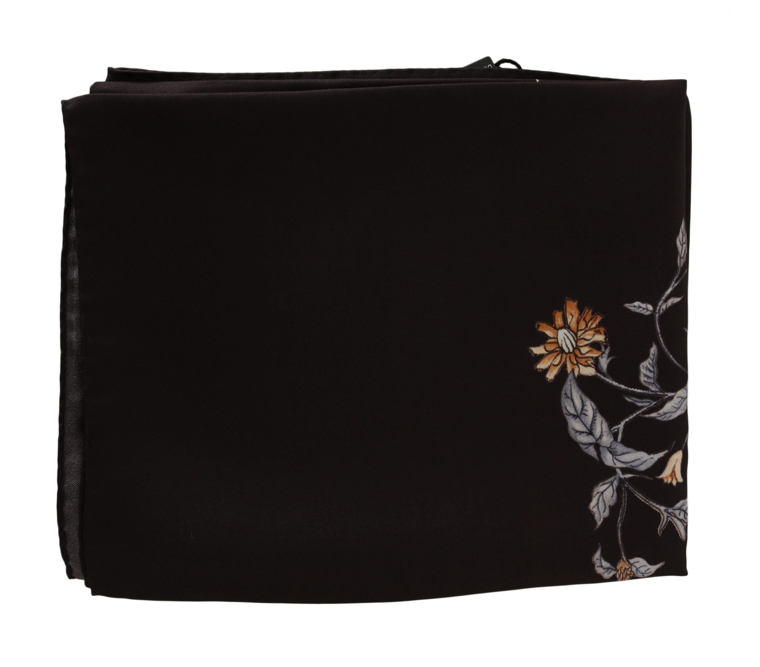 Elegant Silk Scarf Wrap in Luxe Brown - ventzia