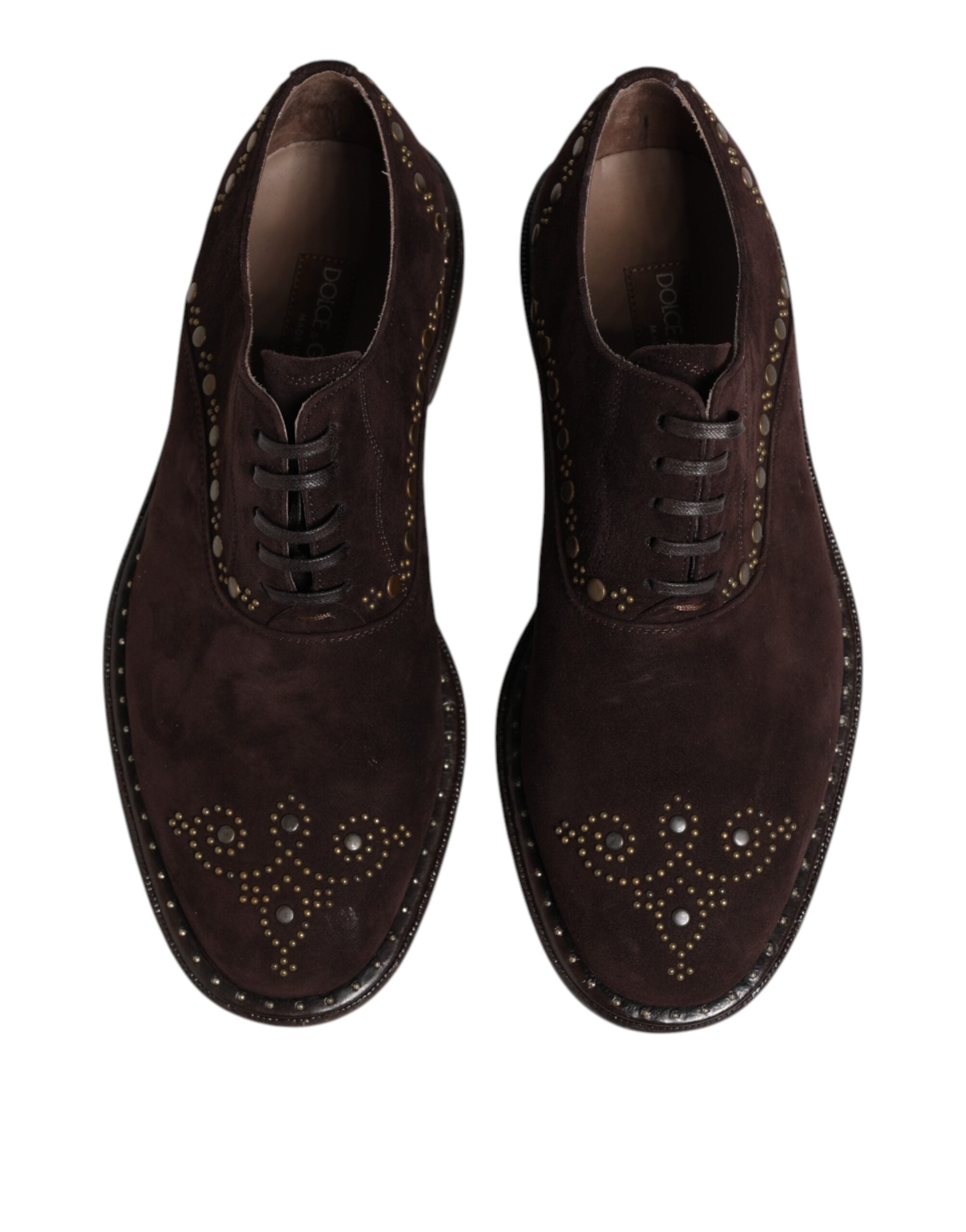 Brown Velvet Lace Up Oxford Dress Shoes - ventzia