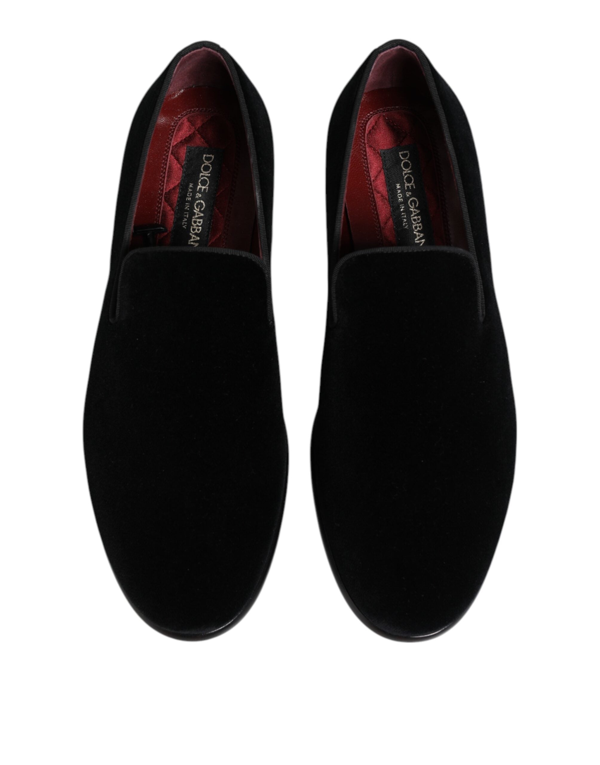 Black Velvet Loafers Formal Men Dress Shoes - ventzia