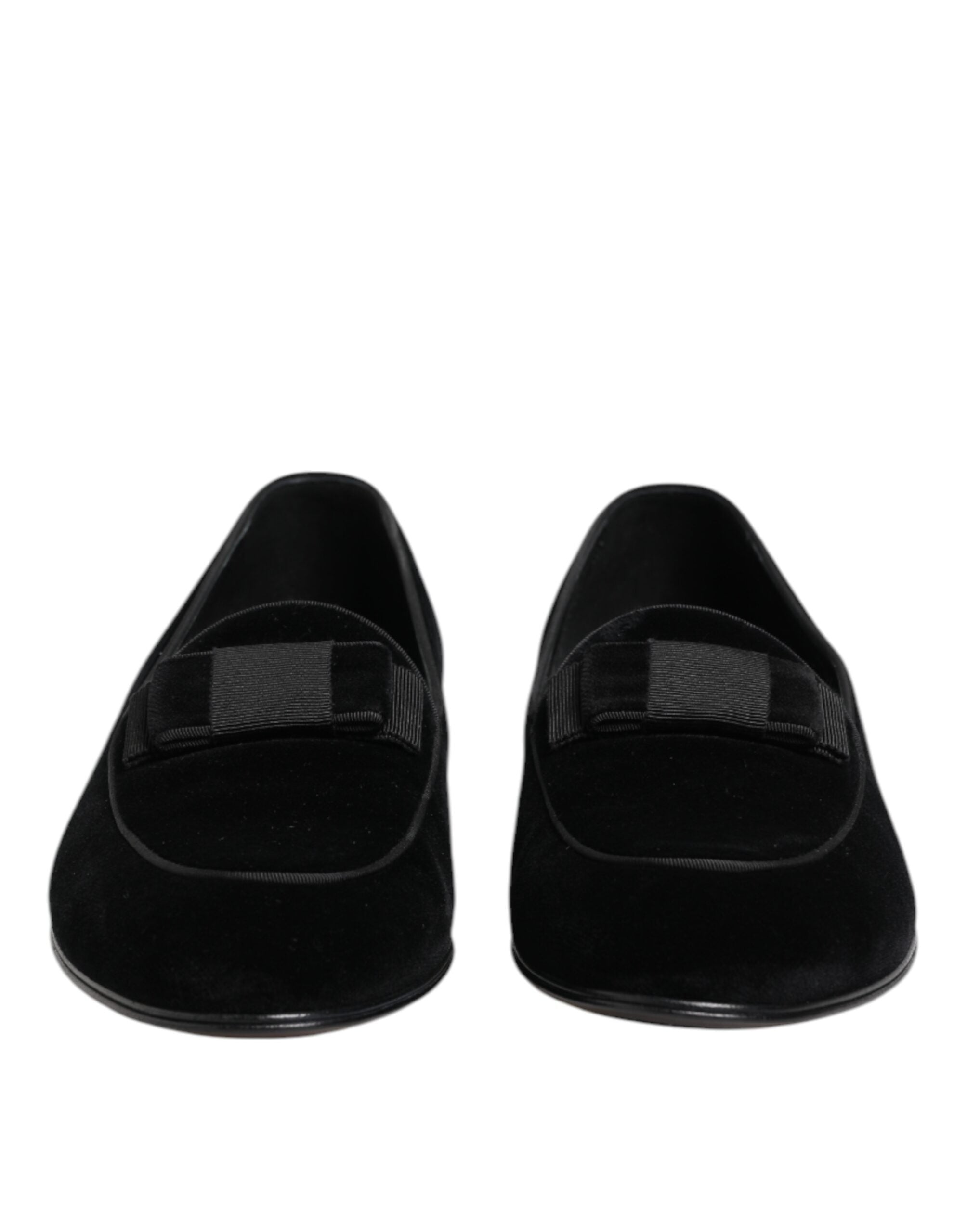 Black Velvet Loafers Formal Men Dress Shoes - ventzia