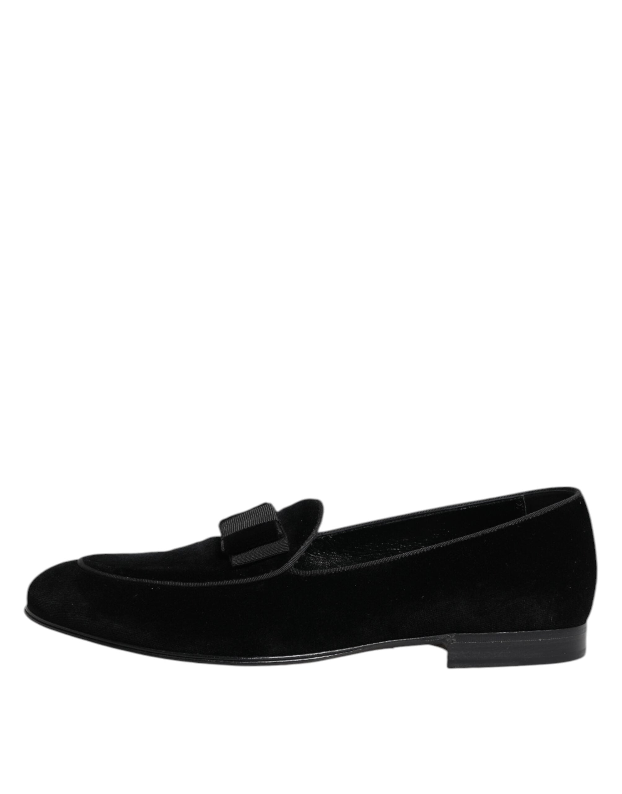 Black Velvet Loafers Formal Men Dress Shoes - ventzia