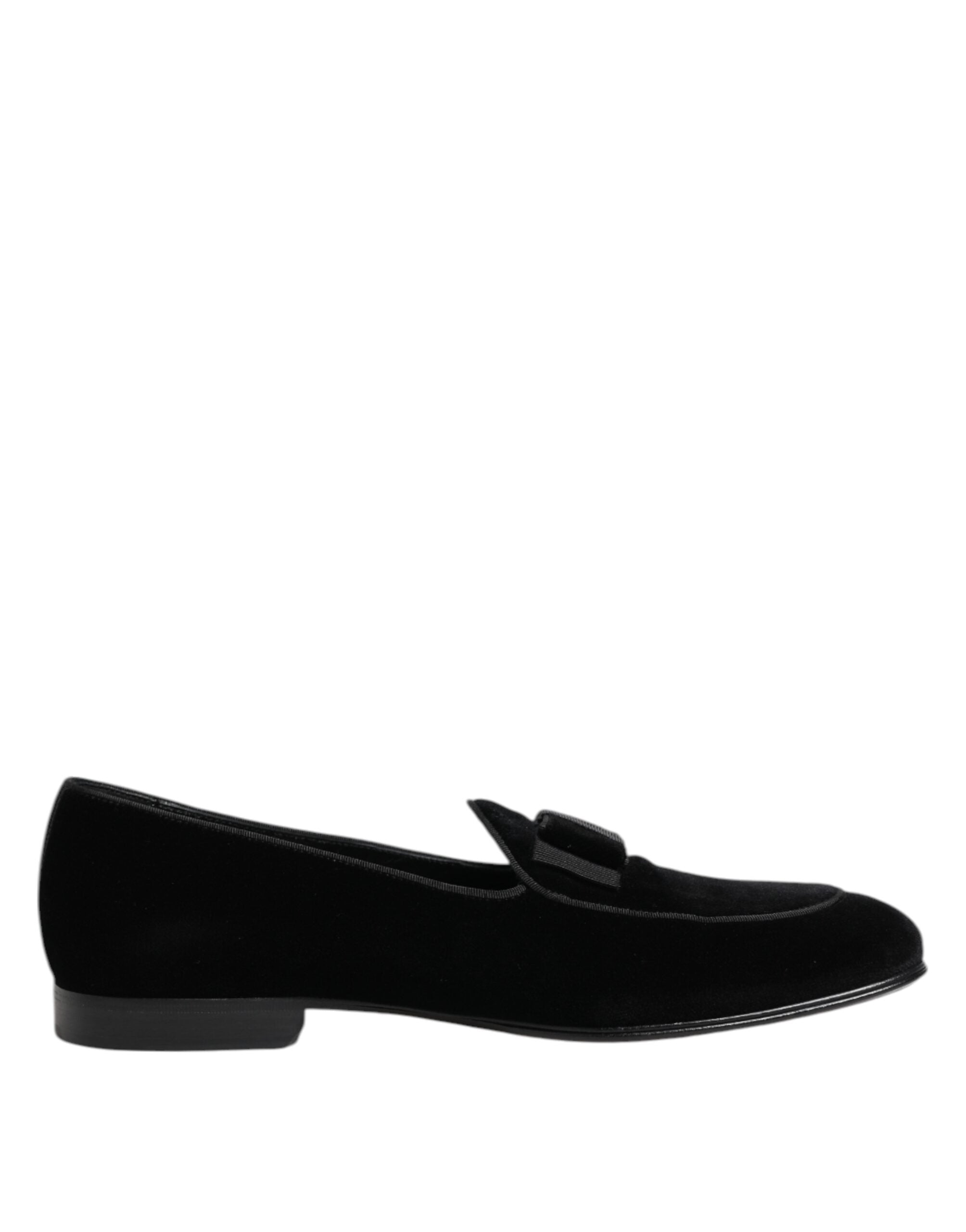 Black Velvet Loafers Formal Men Dress Shoes - ventzia