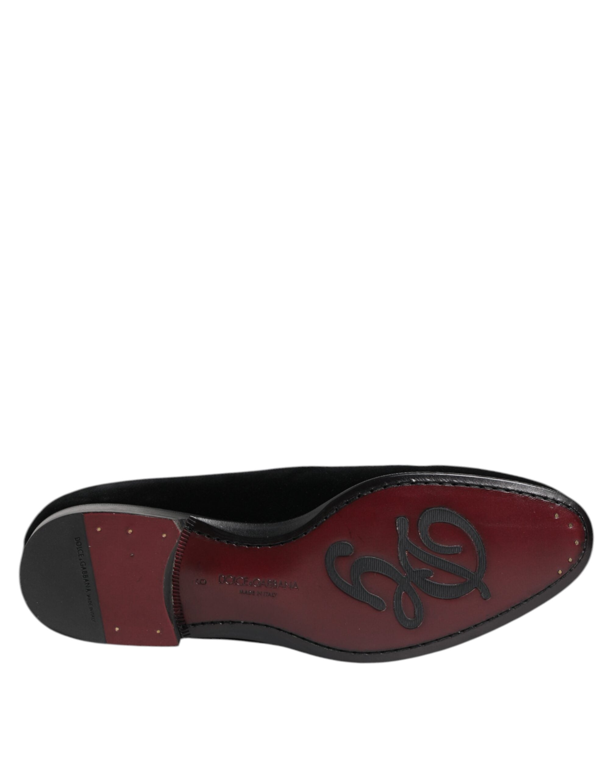 Black Velvet Loafers Formal Men Dress Shoes - ventzia