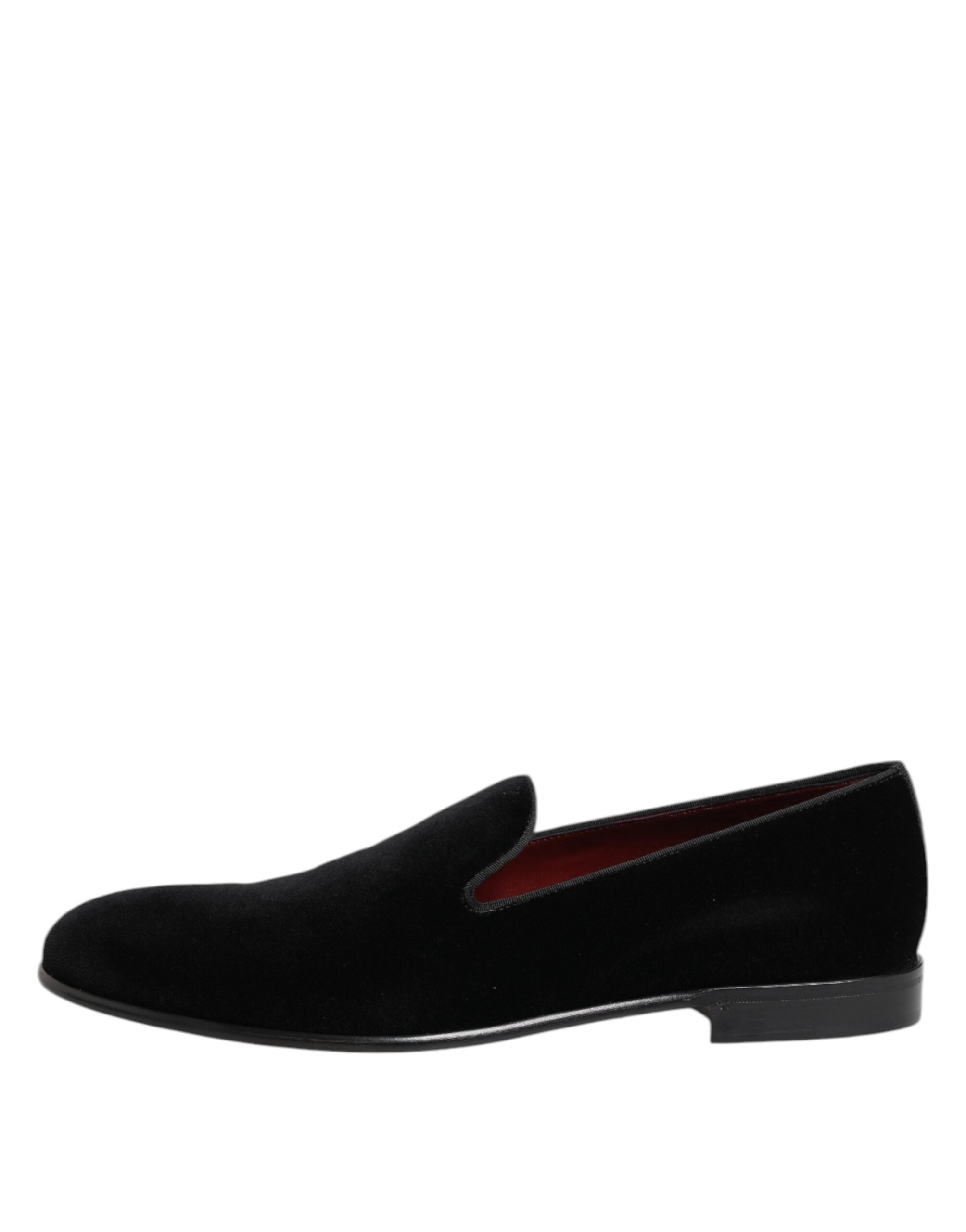 Black Velvet Slip On Loafers Men Formal Shoes - ventzia