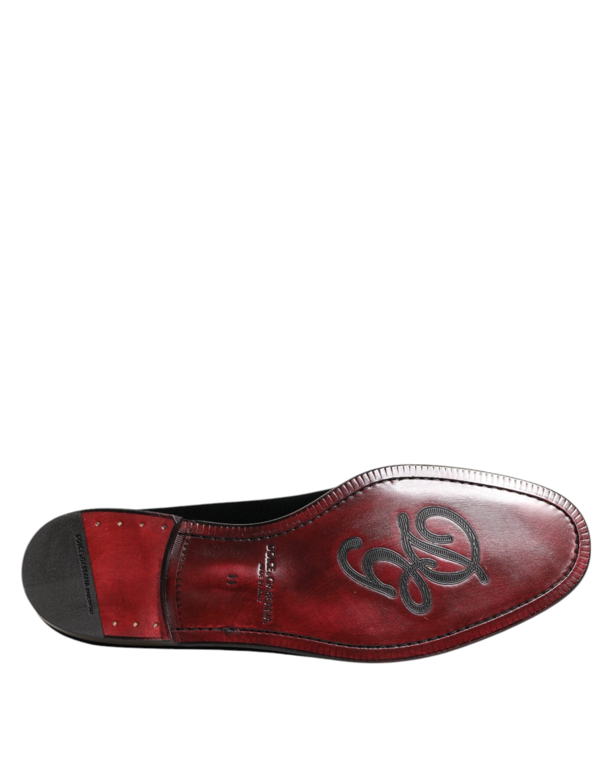 Black Velvet Slip On Loafers Men Formal Shoes - ventzia