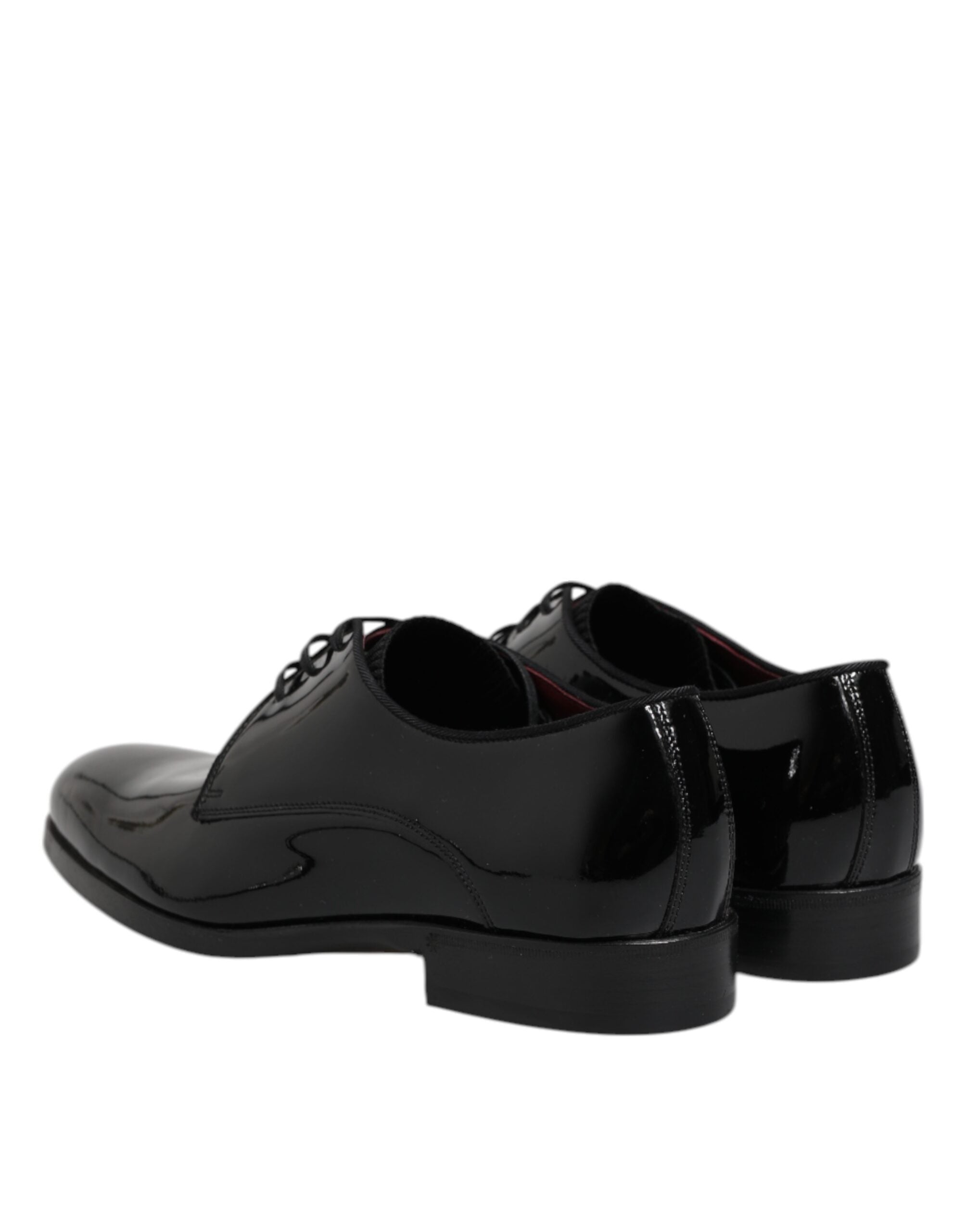 Black Leather Lace Up Men Derby Formal Shoes - ventzia