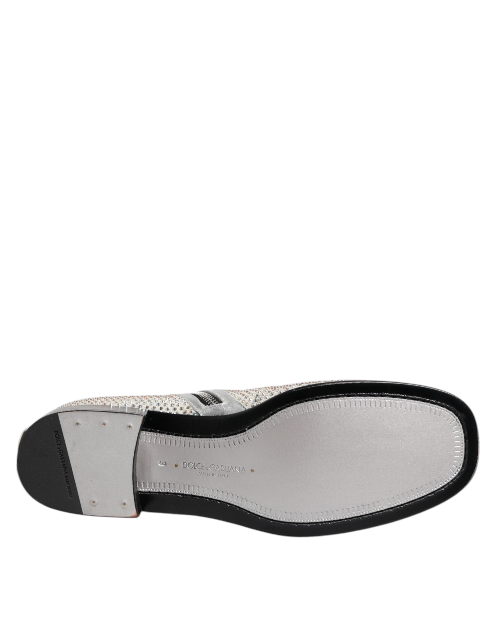 White Strass DG Logo Heels Ankle Boots Shoes - ventzia