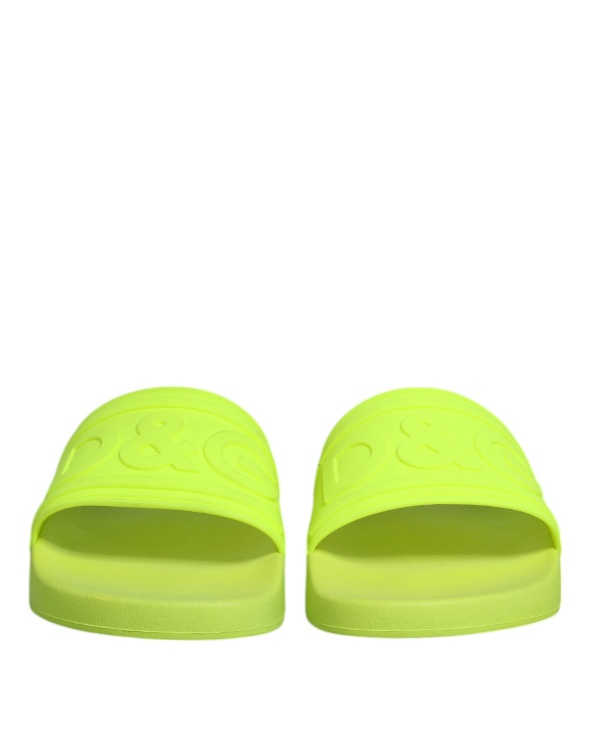 Green Rubber Slides Sandals Beachwear Shoes - ventzia