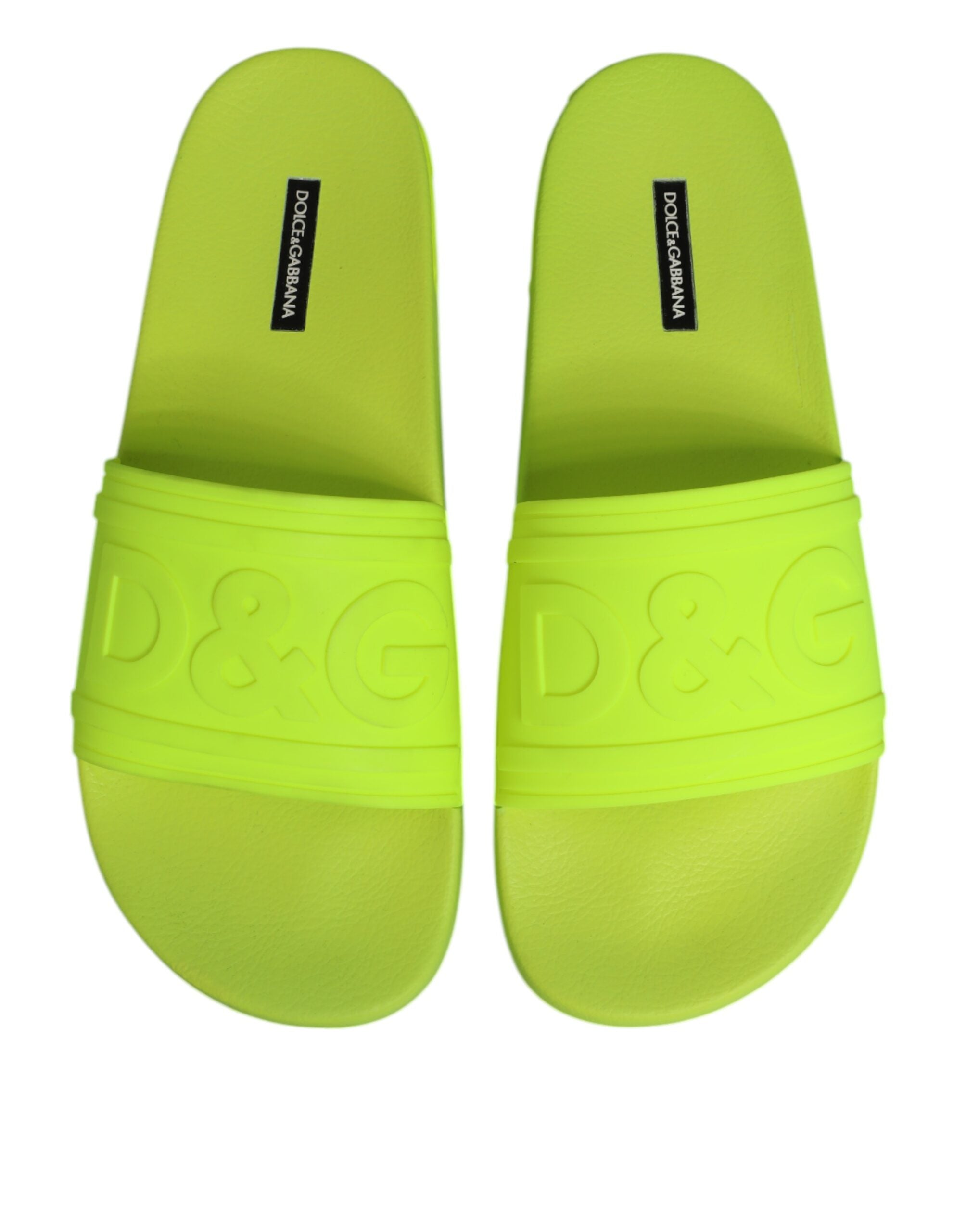 Green Rubber Slides Sandals Beachwear Shoes - ventzia