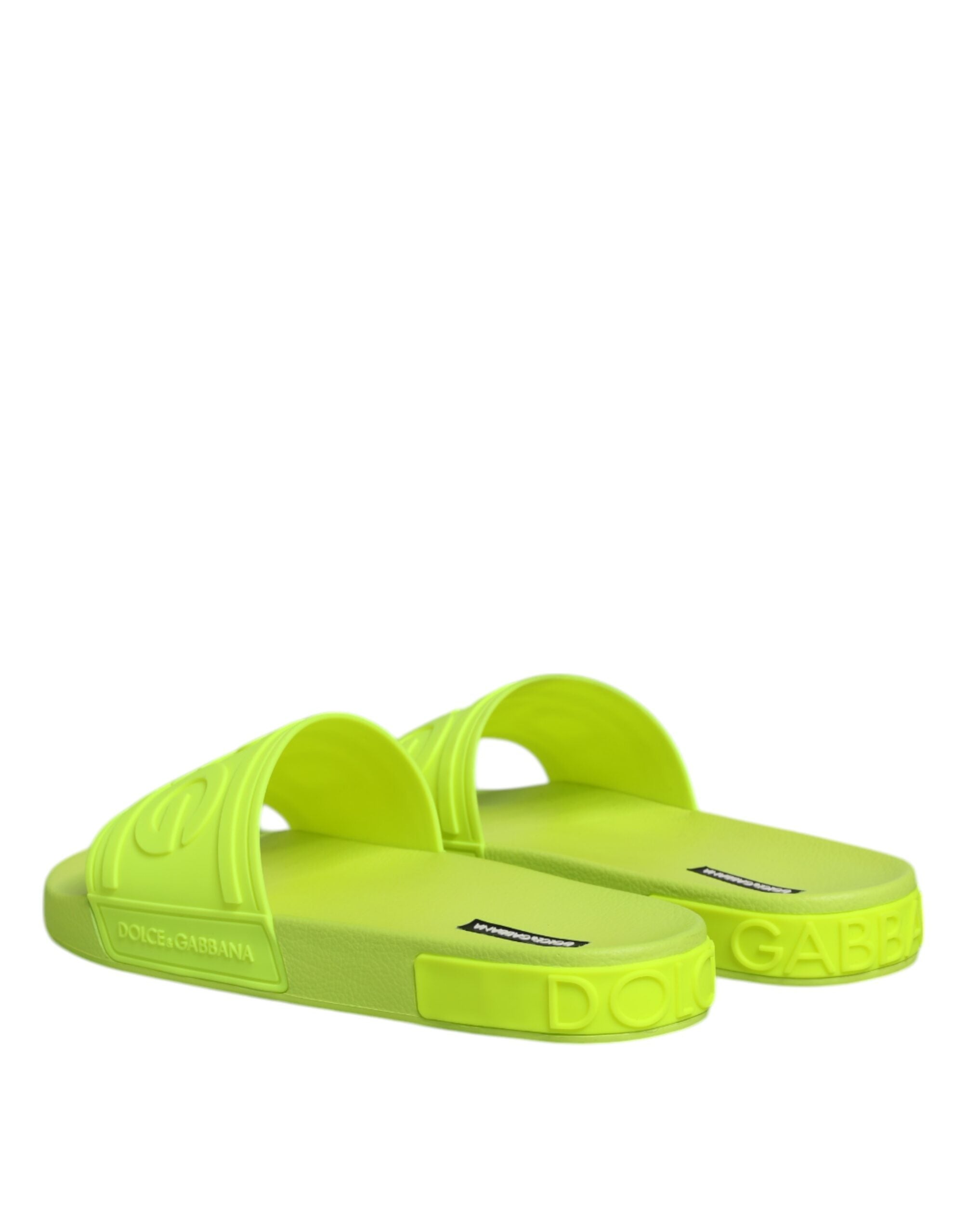 Green Rubber Slides Sandals Beachwear Shoes - ventzia