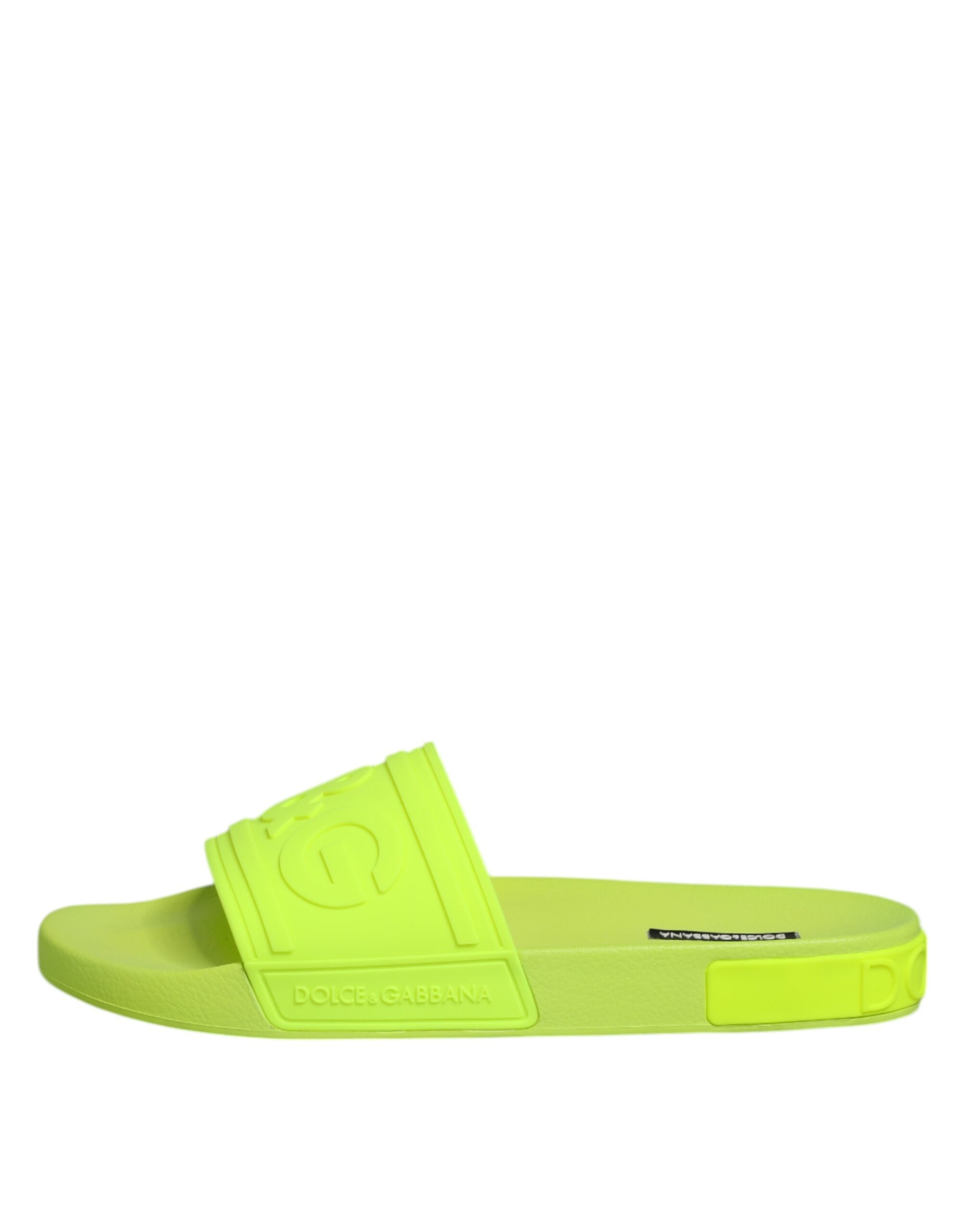 Green Rubber Slides Sandals Beachwear Shoes - ventzia