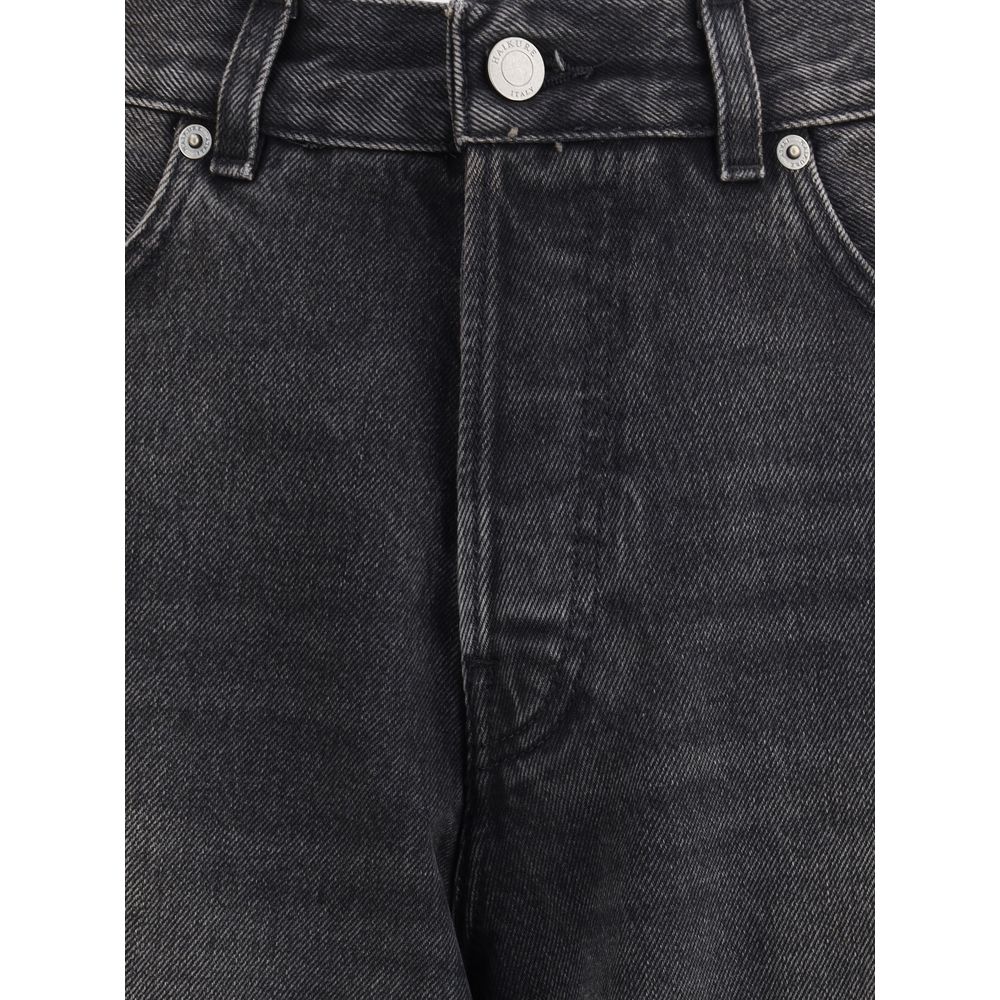 Black Cotton Relaxed Fit Jeans