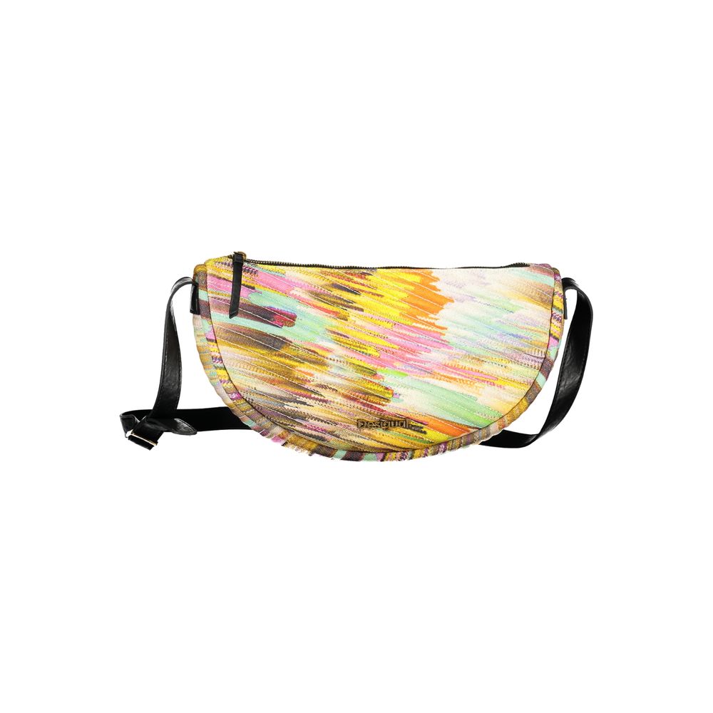Yellow Polyester Handbag - ventzia