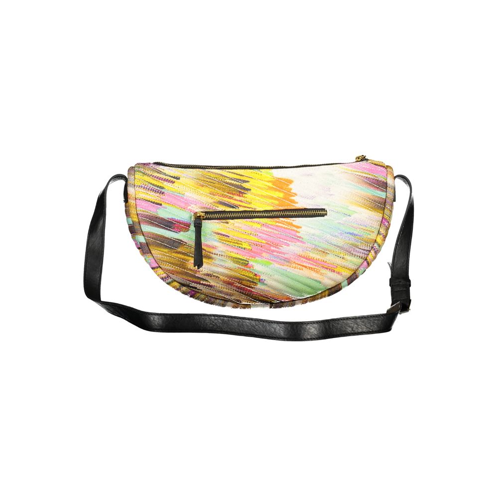 Yellow Polyester Handbag - ventzia