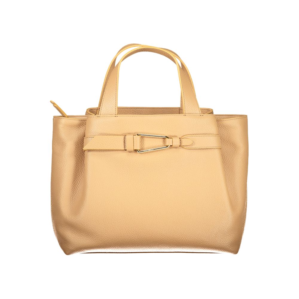 Brown Polyethylene Handbag - ventzia