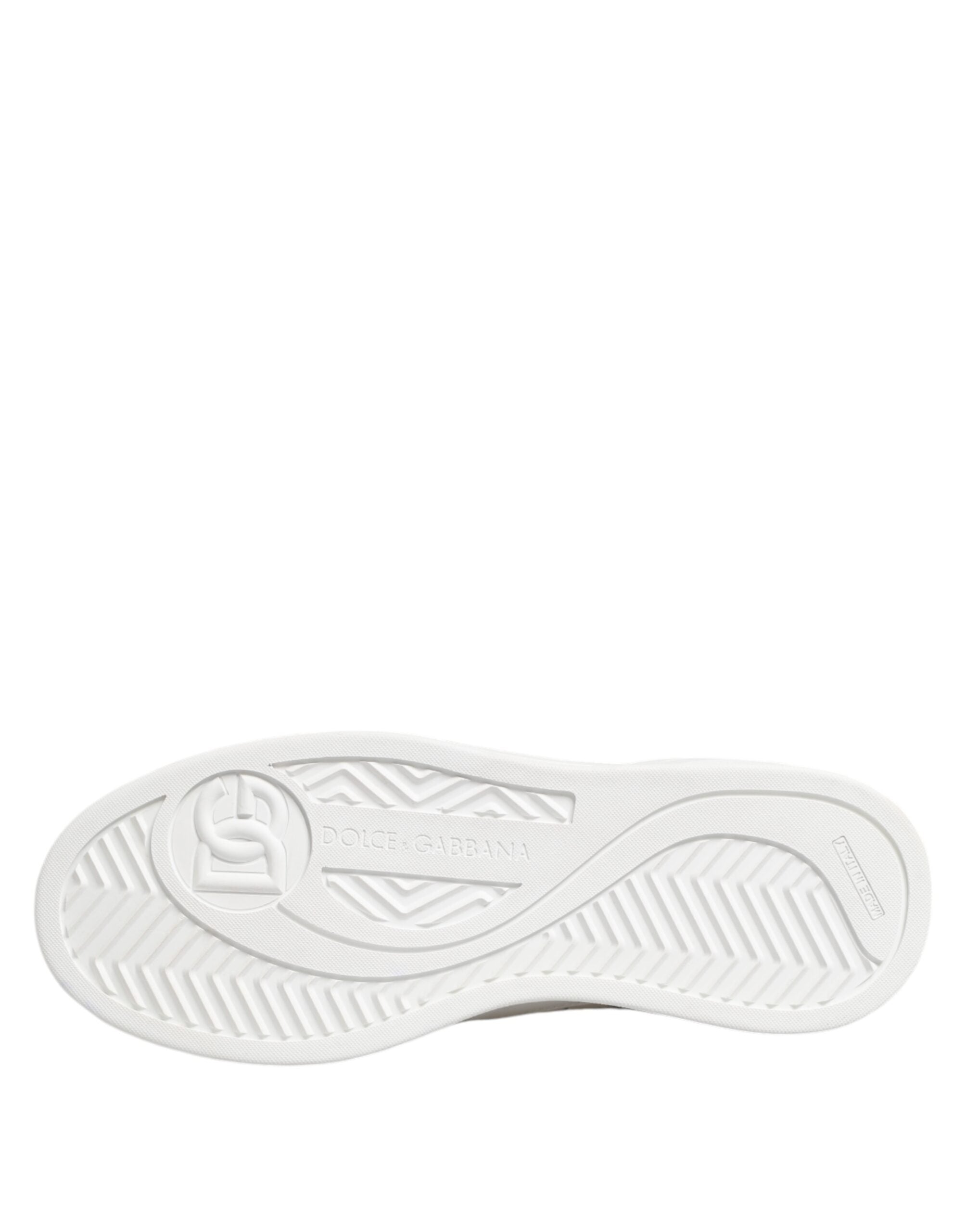 White Miami Leather Low Top Sneakers Shoes - ventzia