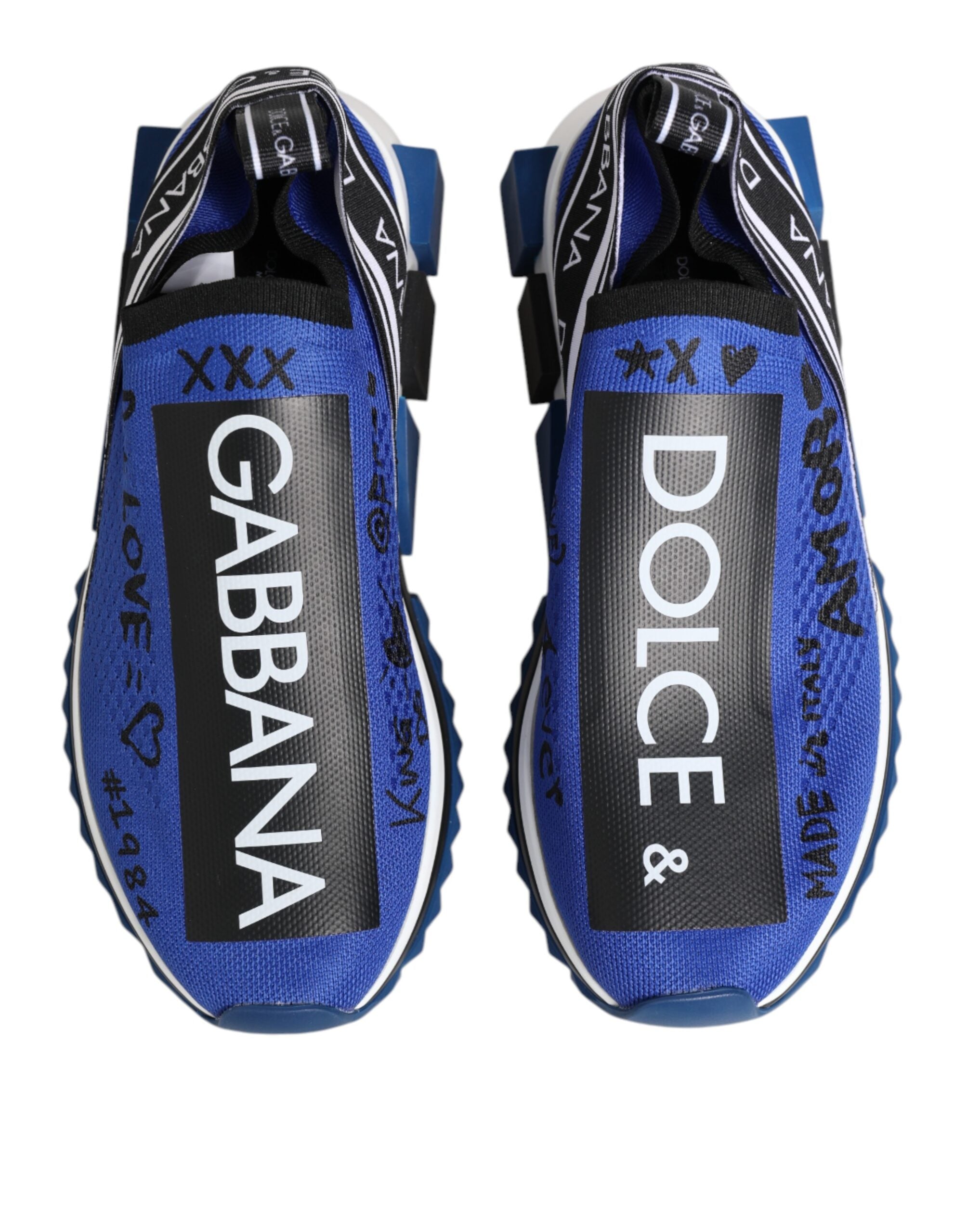 Blue Logo Low Top Sorrento Sneakers Shoes - ventzia