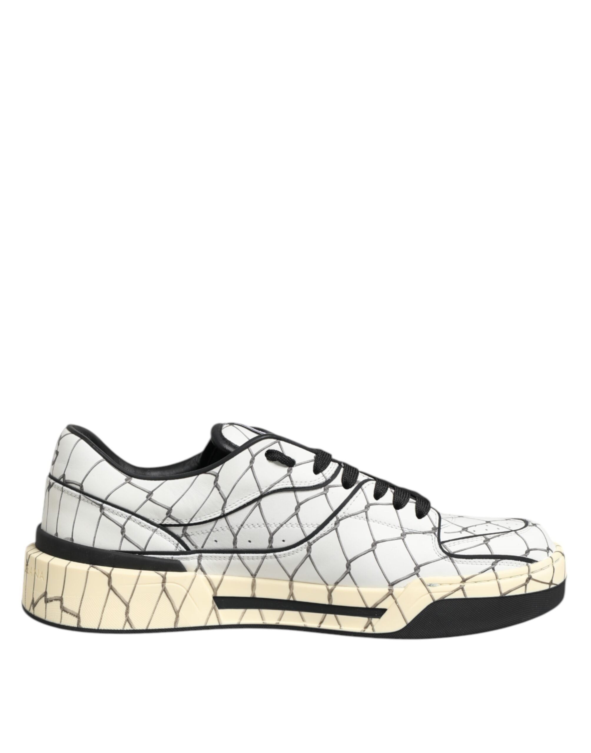 White Logo Print Low Top Men Sneakers Shoes - ventzia