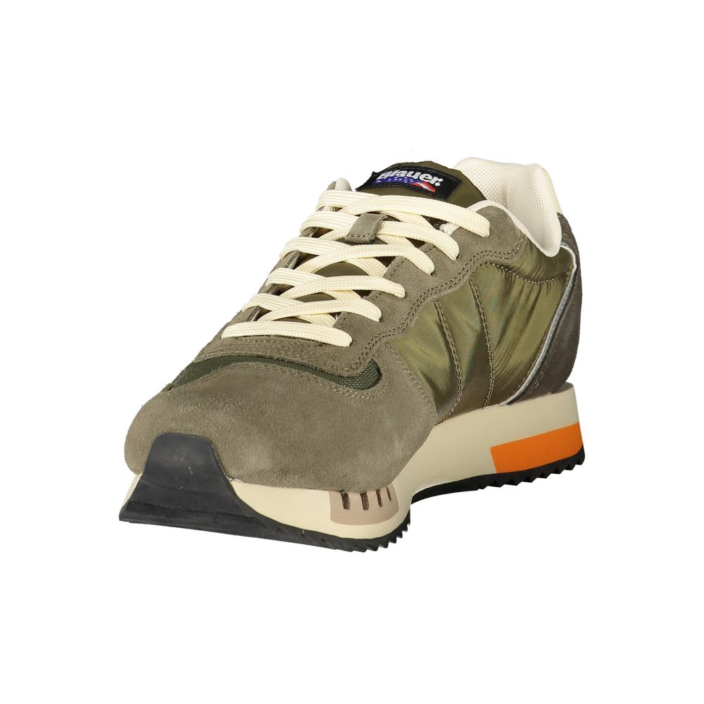 Green Polyester Sneaker